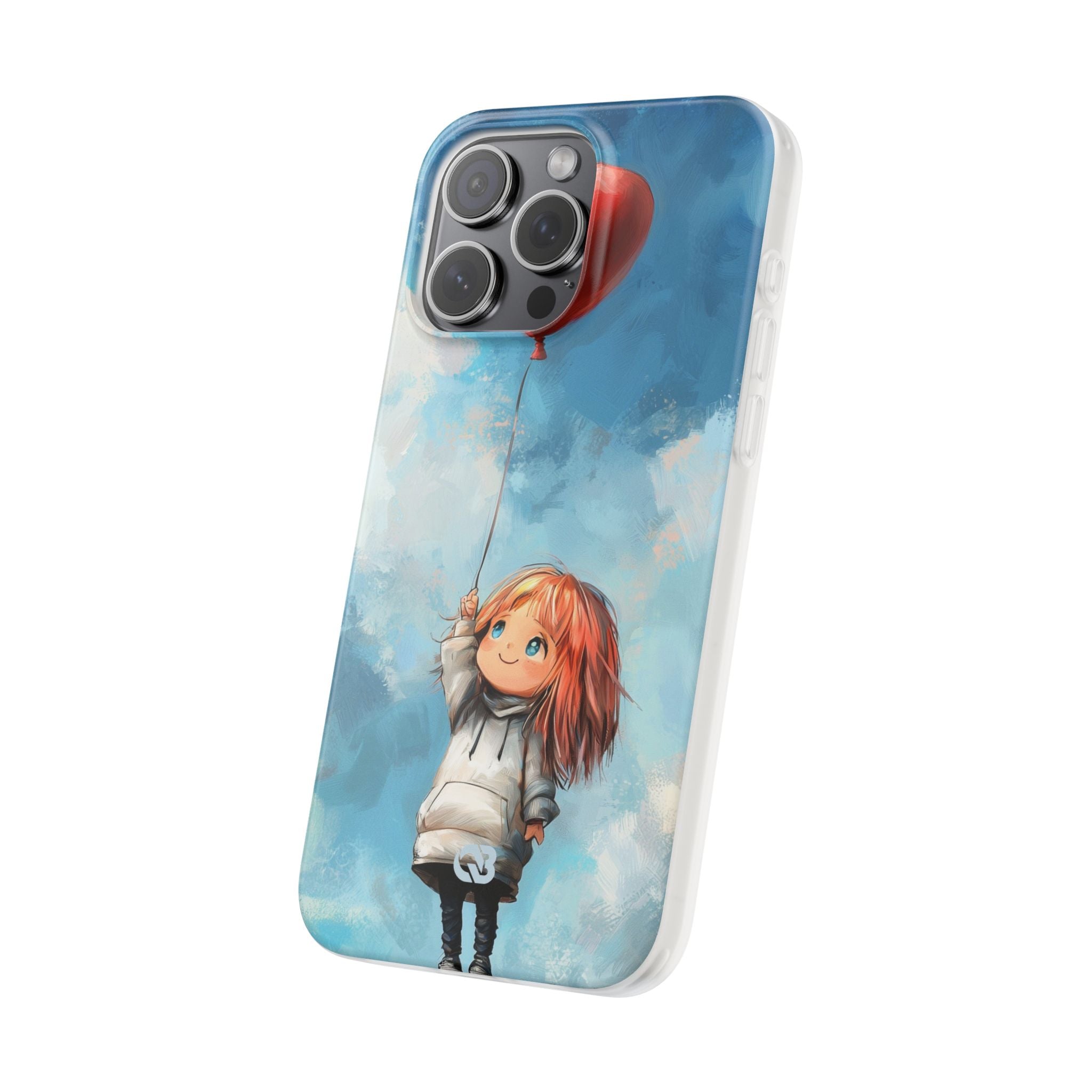 Crimson Heart Sky · Soft Coque de téléphone pour iPhone