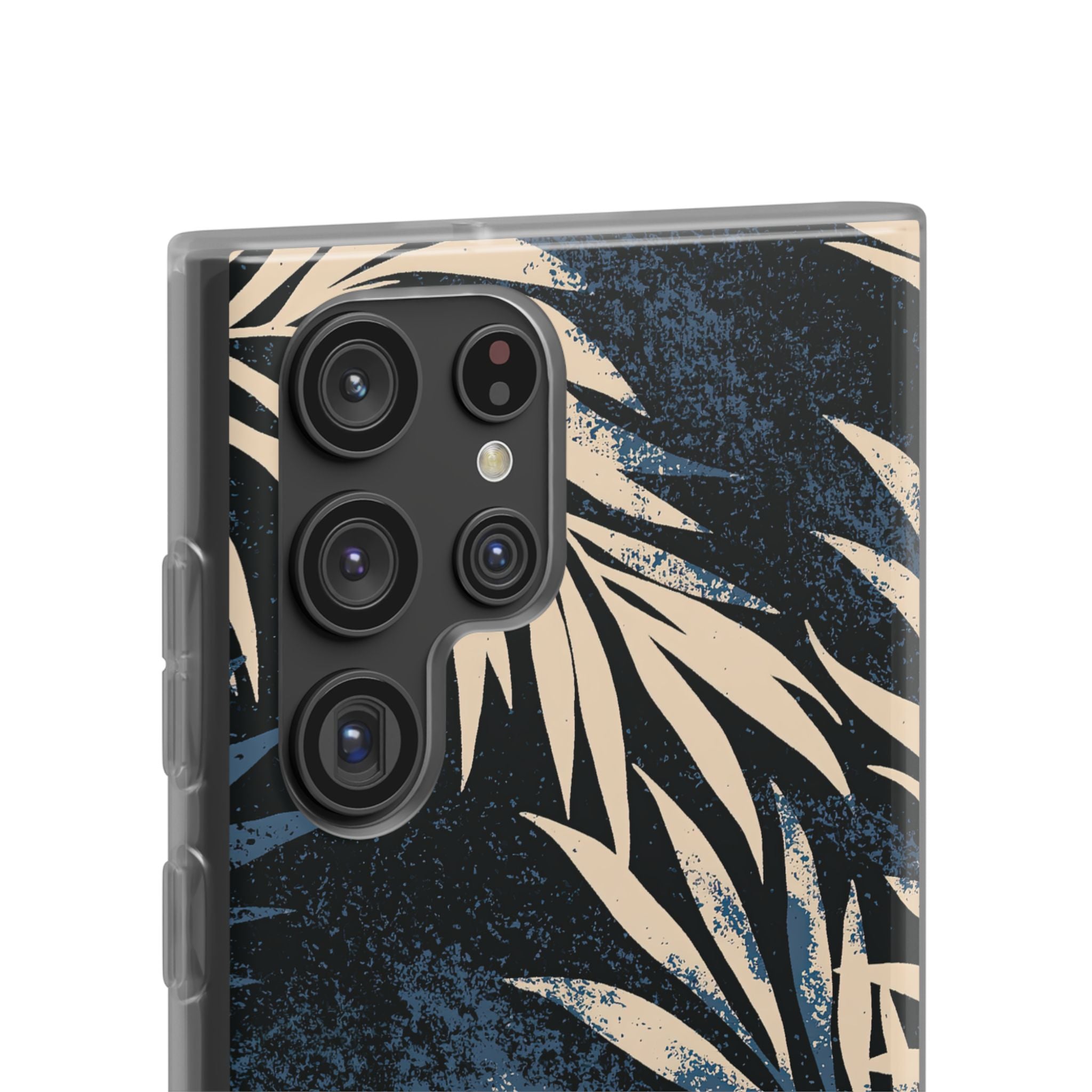 Blue Lite Phone Case for Samsung - Midnight Indigo Palm