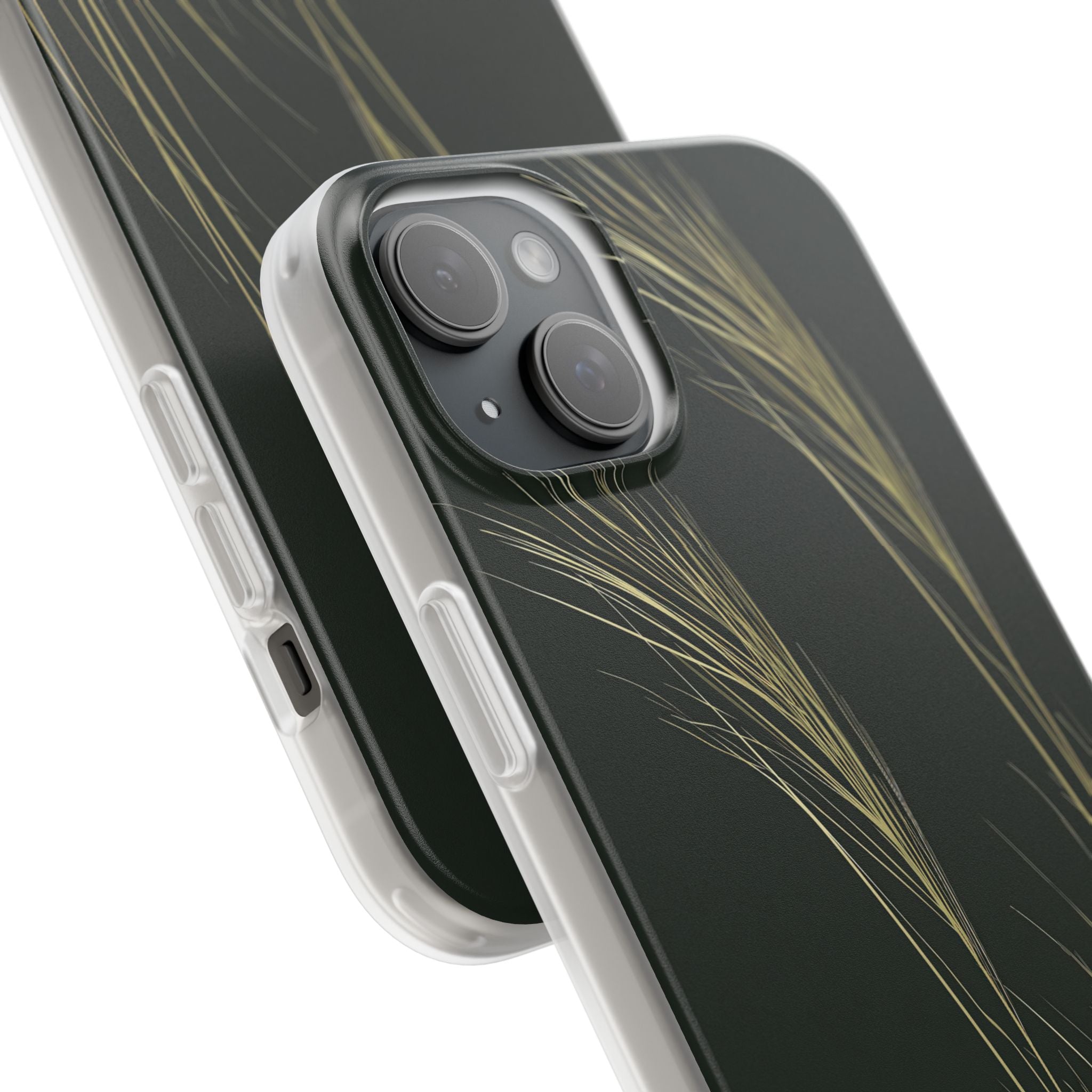 Green Lite Phone Case for iPhone - Midnight Gilded Grass