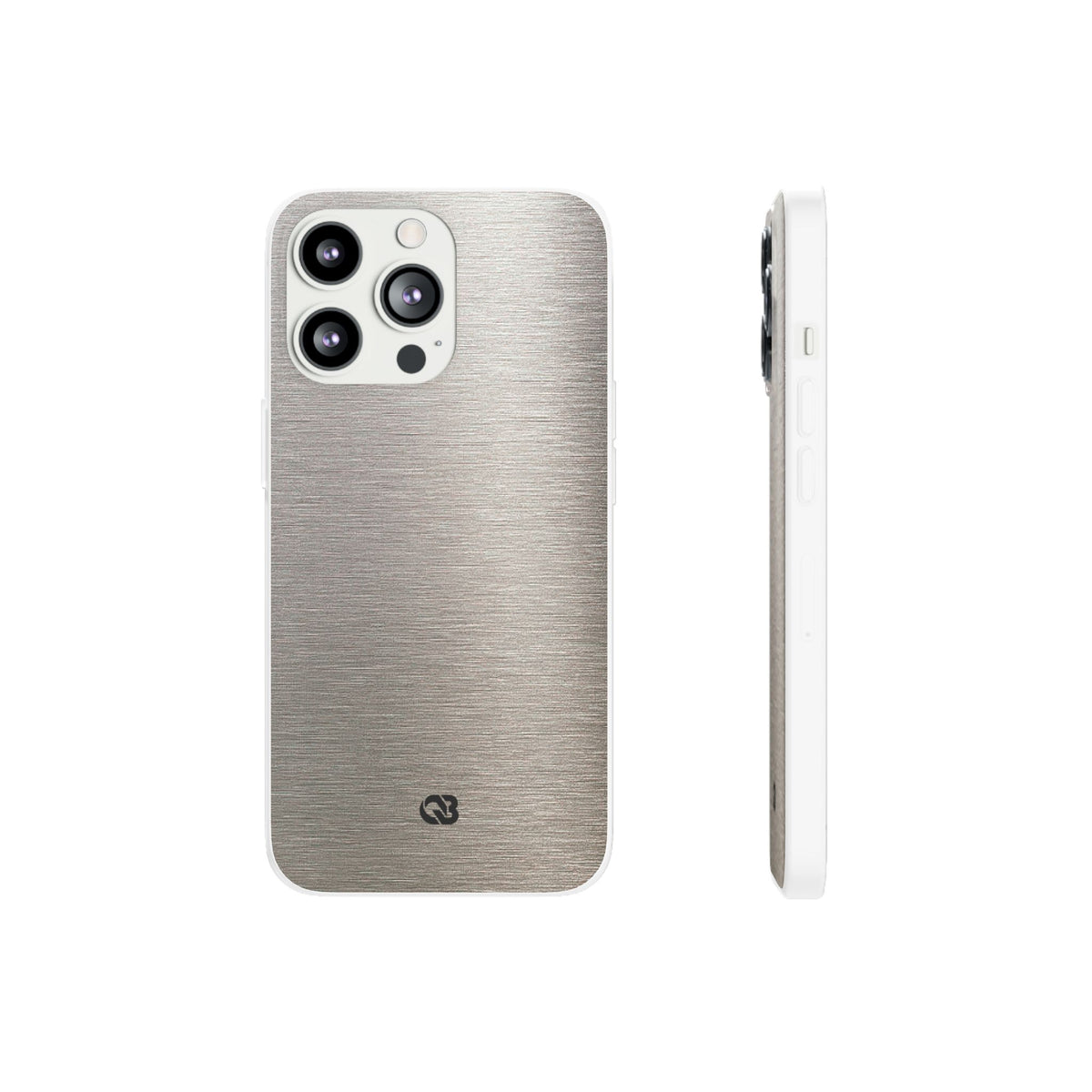Brushed Silver Alloy · Lite Phone Case for iPhone · Silver