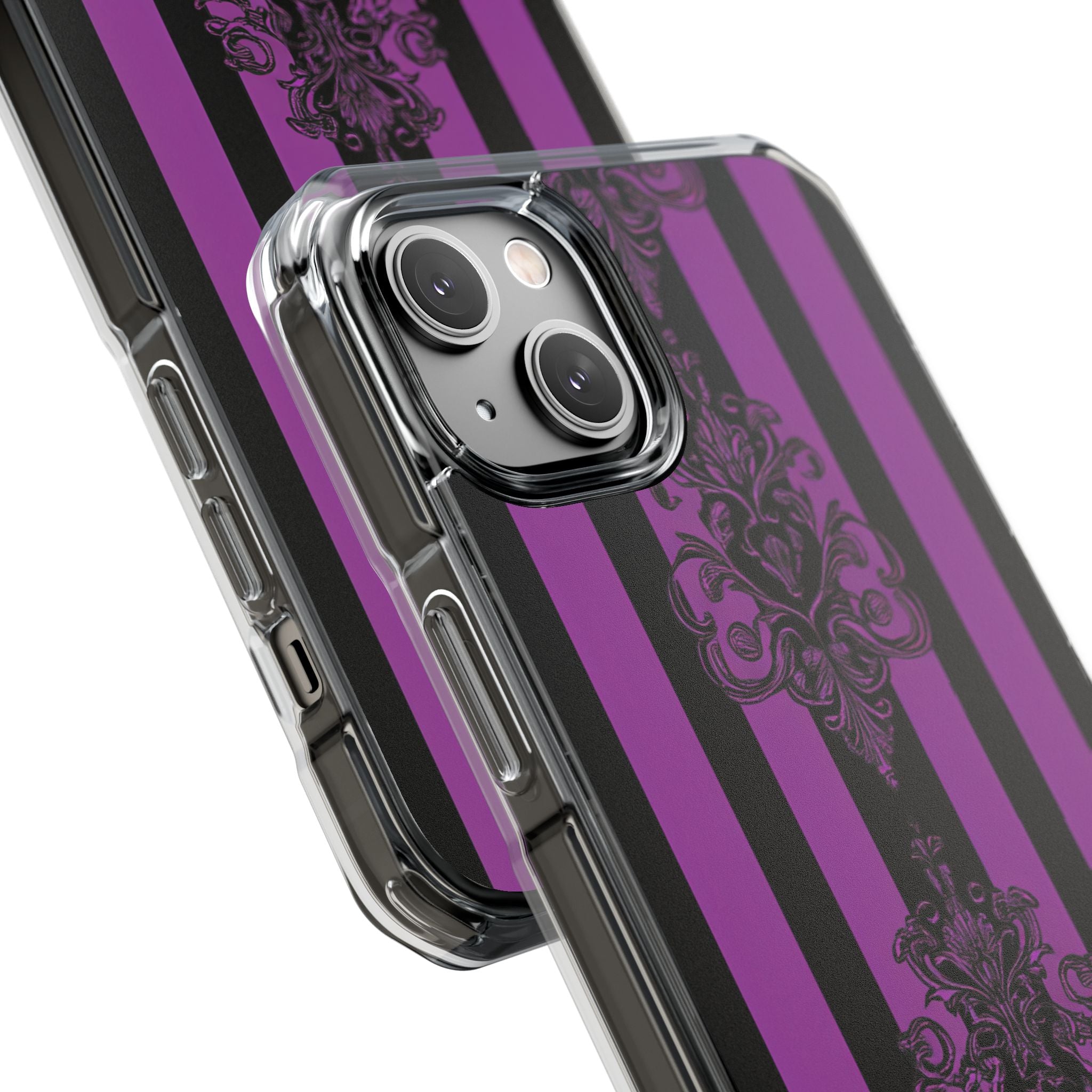 Damask Elegance Purple iPhone 14 Plus Case - Impact