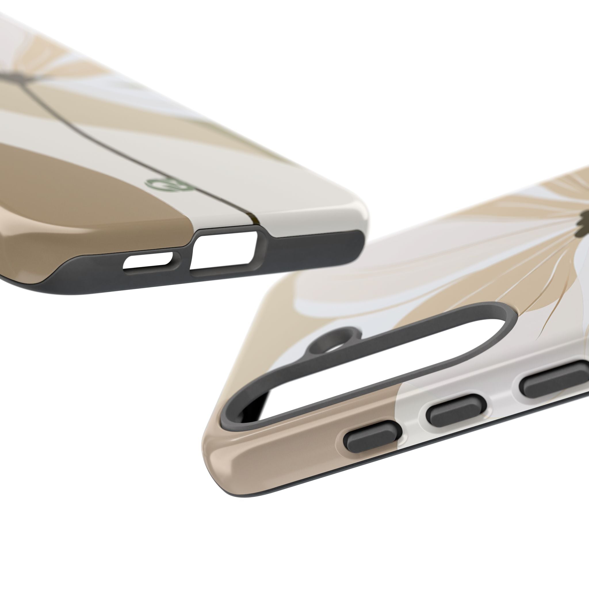 Beige Tough Phone Case for Samsung - Sage Linen Magnolia