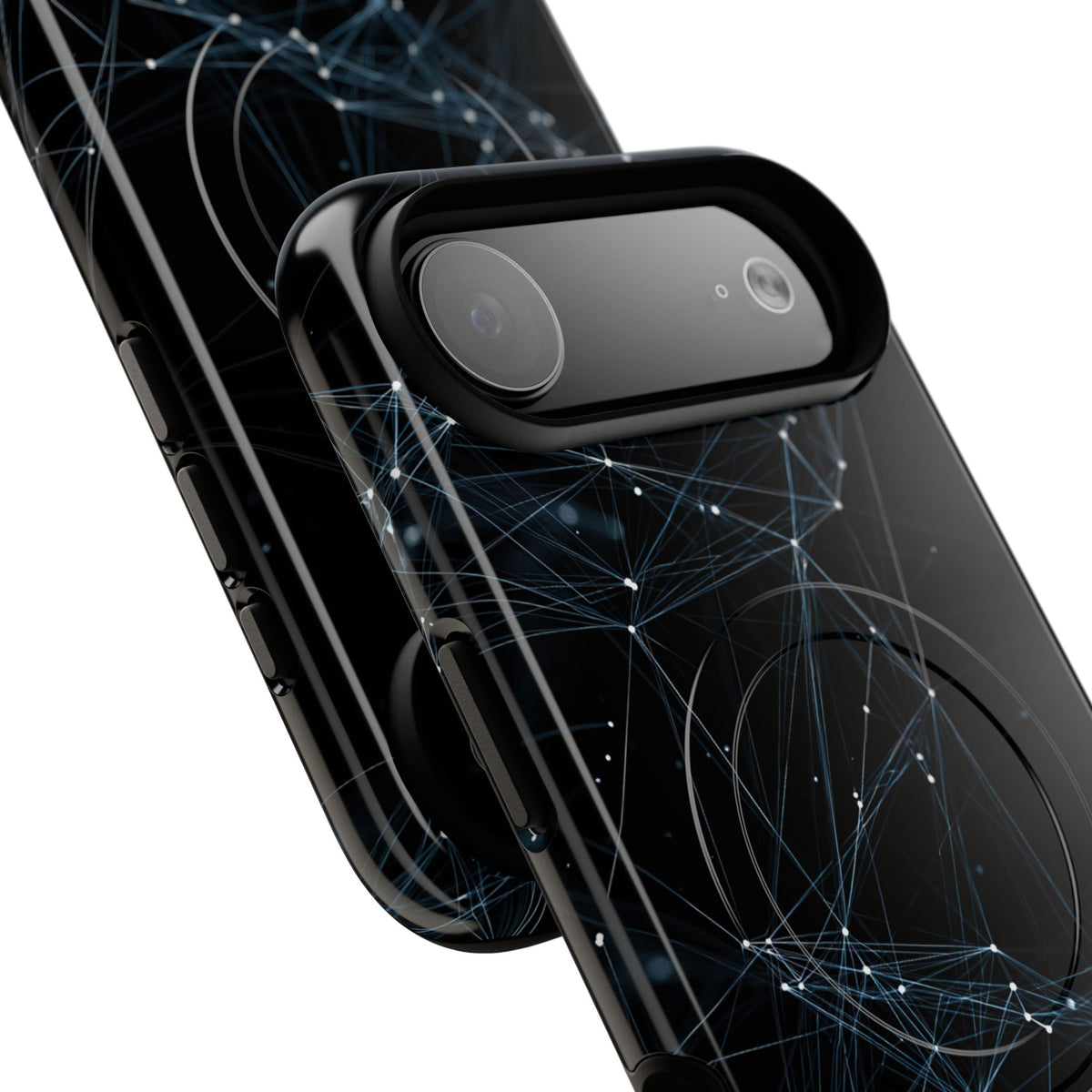 Black Tough 2.0 Magsafe Phone Case for iPhone - Arctic Neural Mesh