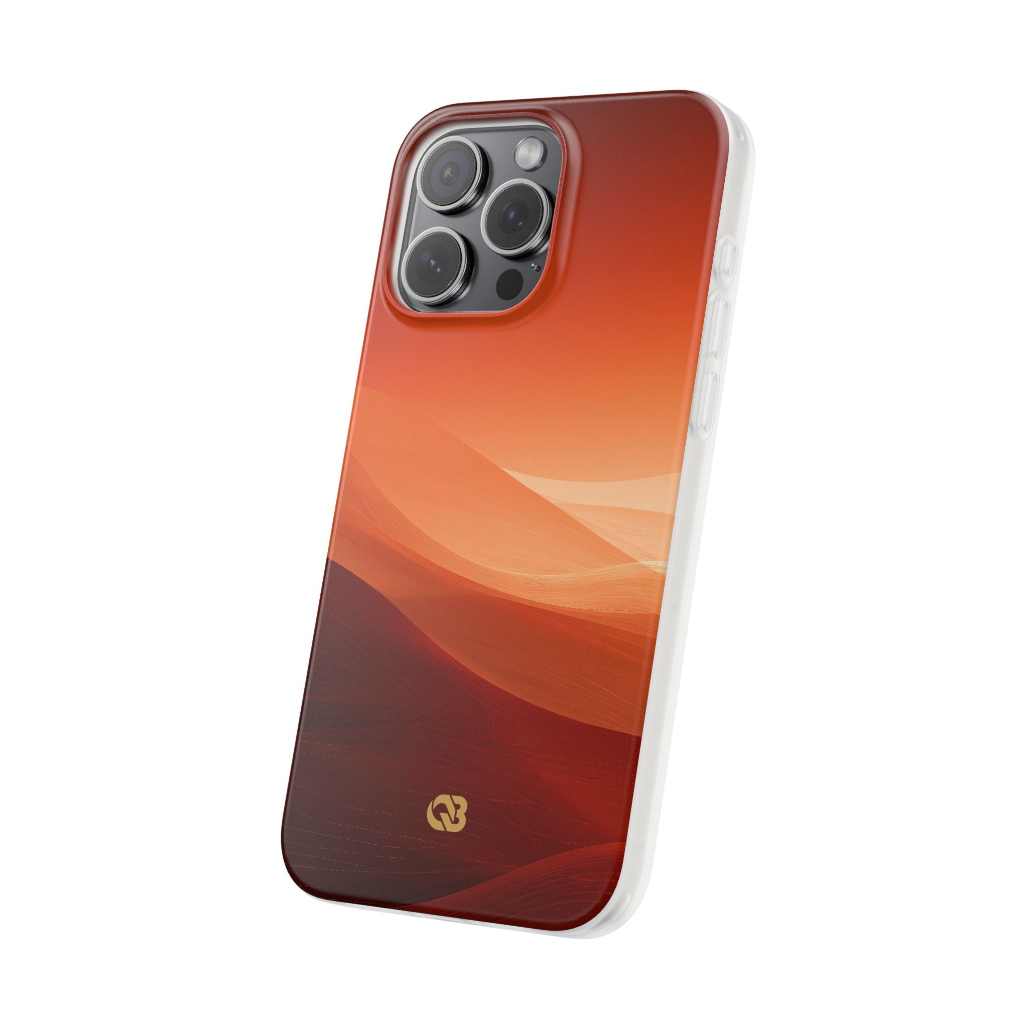 Orange Lite Phone Case for iPhone - Crimson Dune Gradient