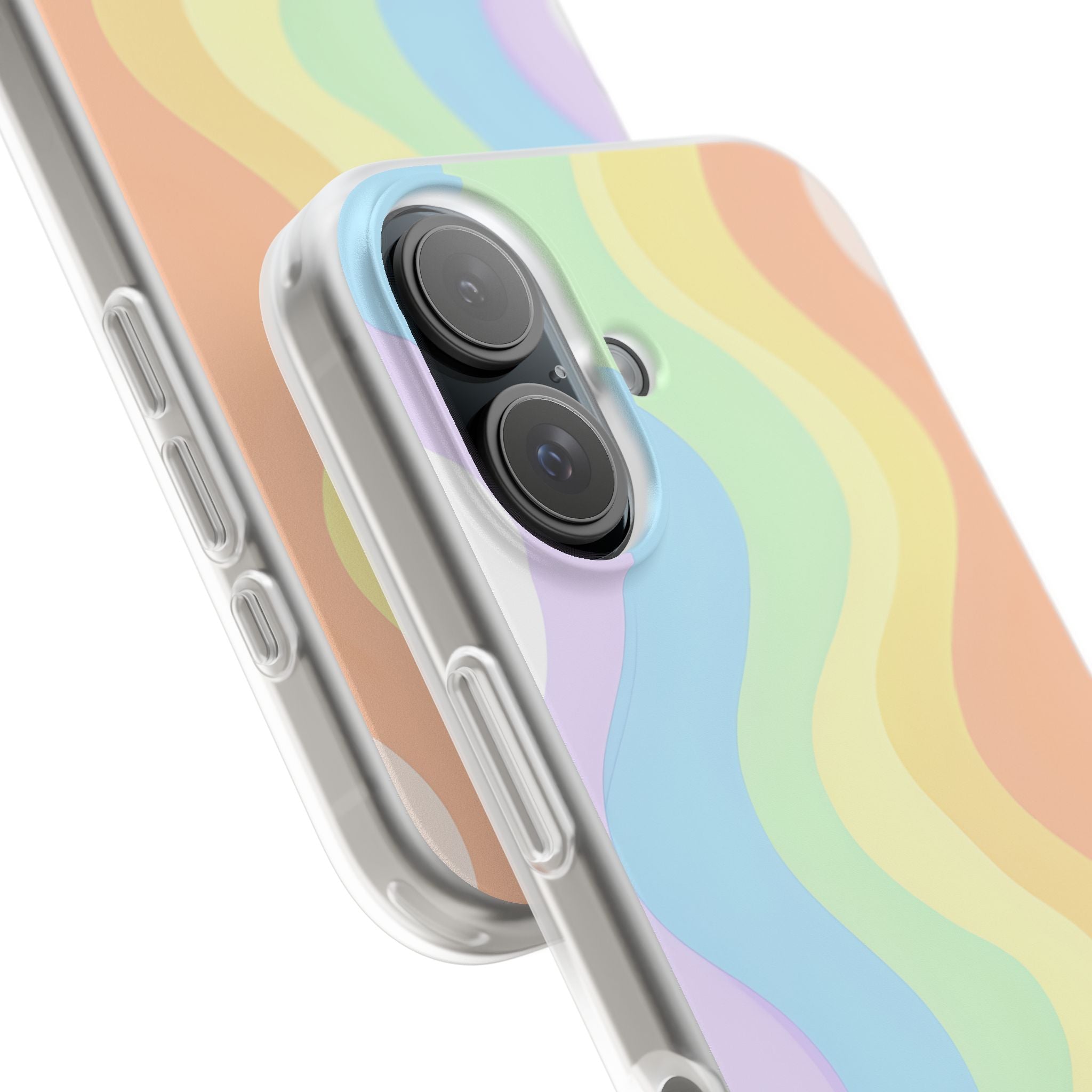 Pastel Ripple Flow · Soft Phone Case for iPhone