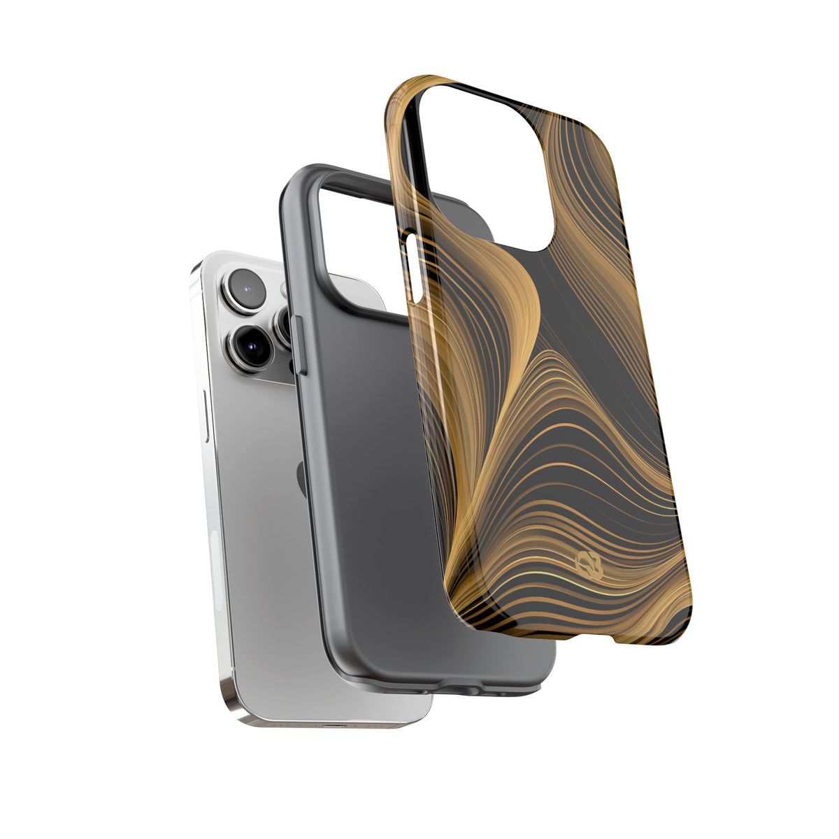 Gilded Strata · Tough Phone Case for iPhone · Gold