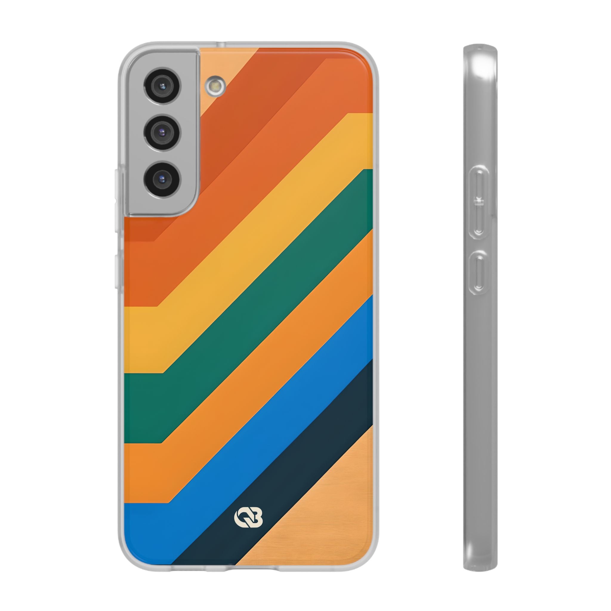 Retro Ridge Lines · Soft Phone Case for Samsung