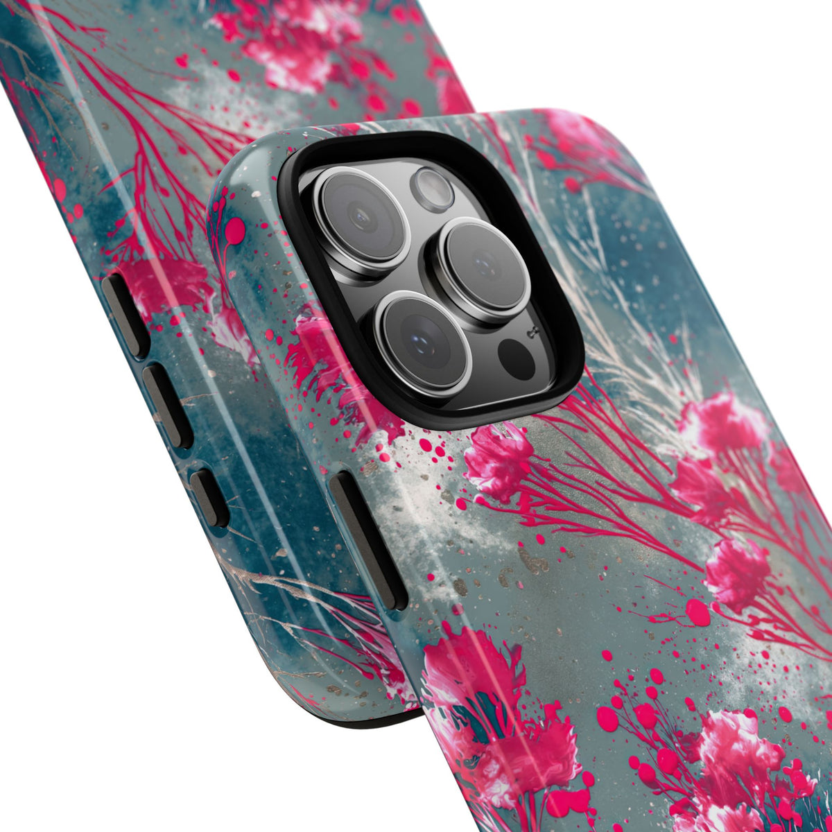 Cyber Blossom · Tough Phone Case for iPhone · Teal