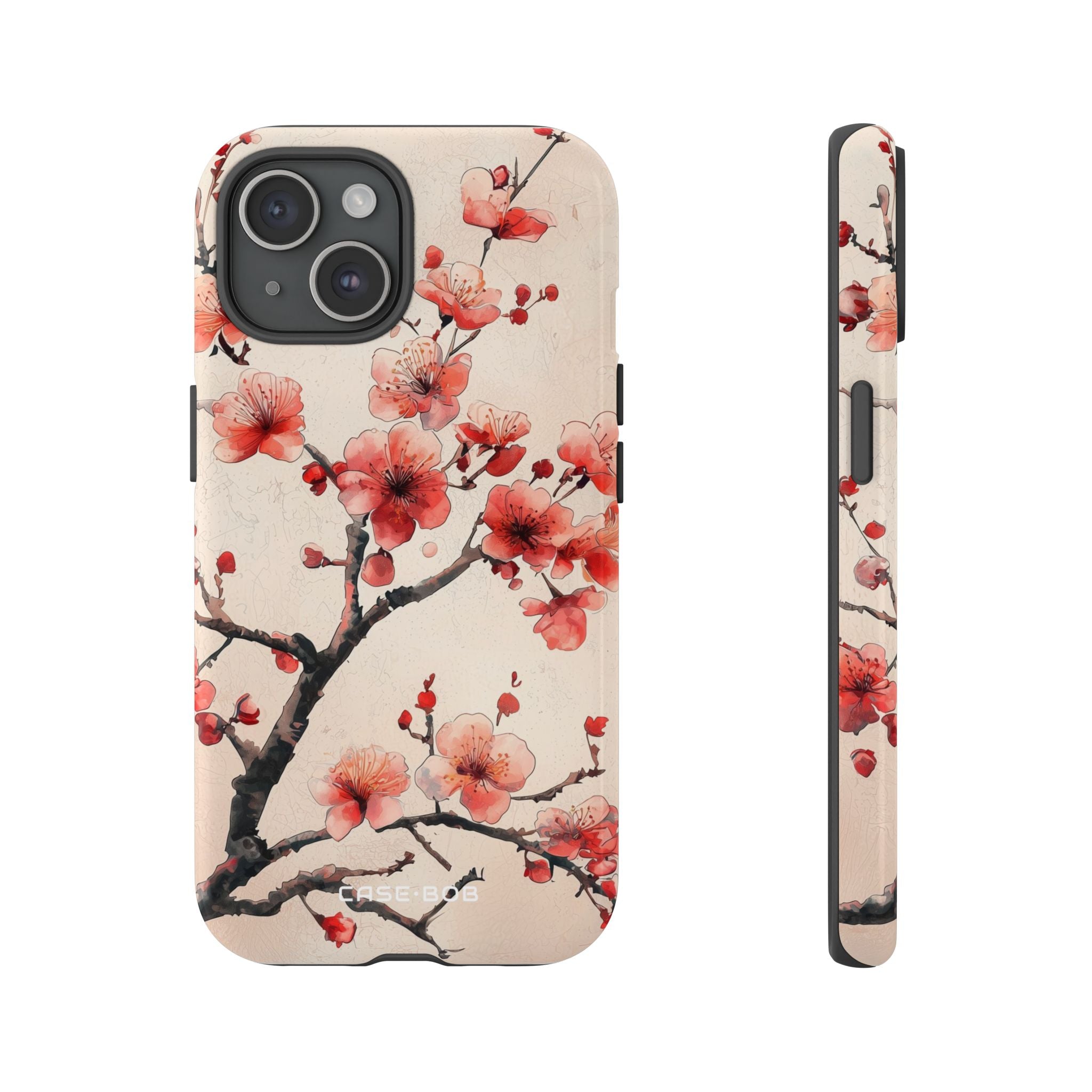 Blossom Shadow iPhone 15 Cover - Tough