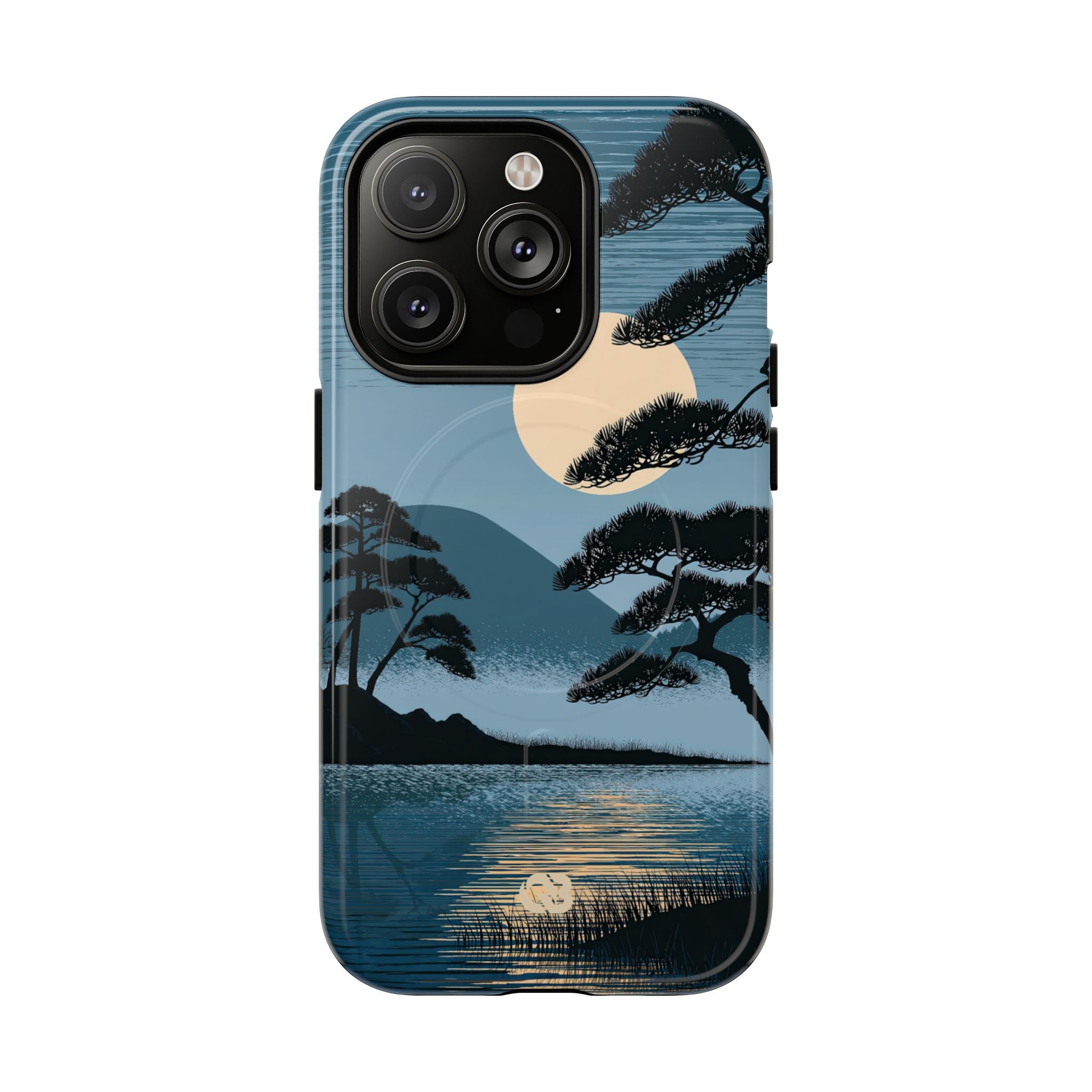 Blue Tough 2.0 Magsafe Phone Case for iPhone - Midnight Kyoto Pine