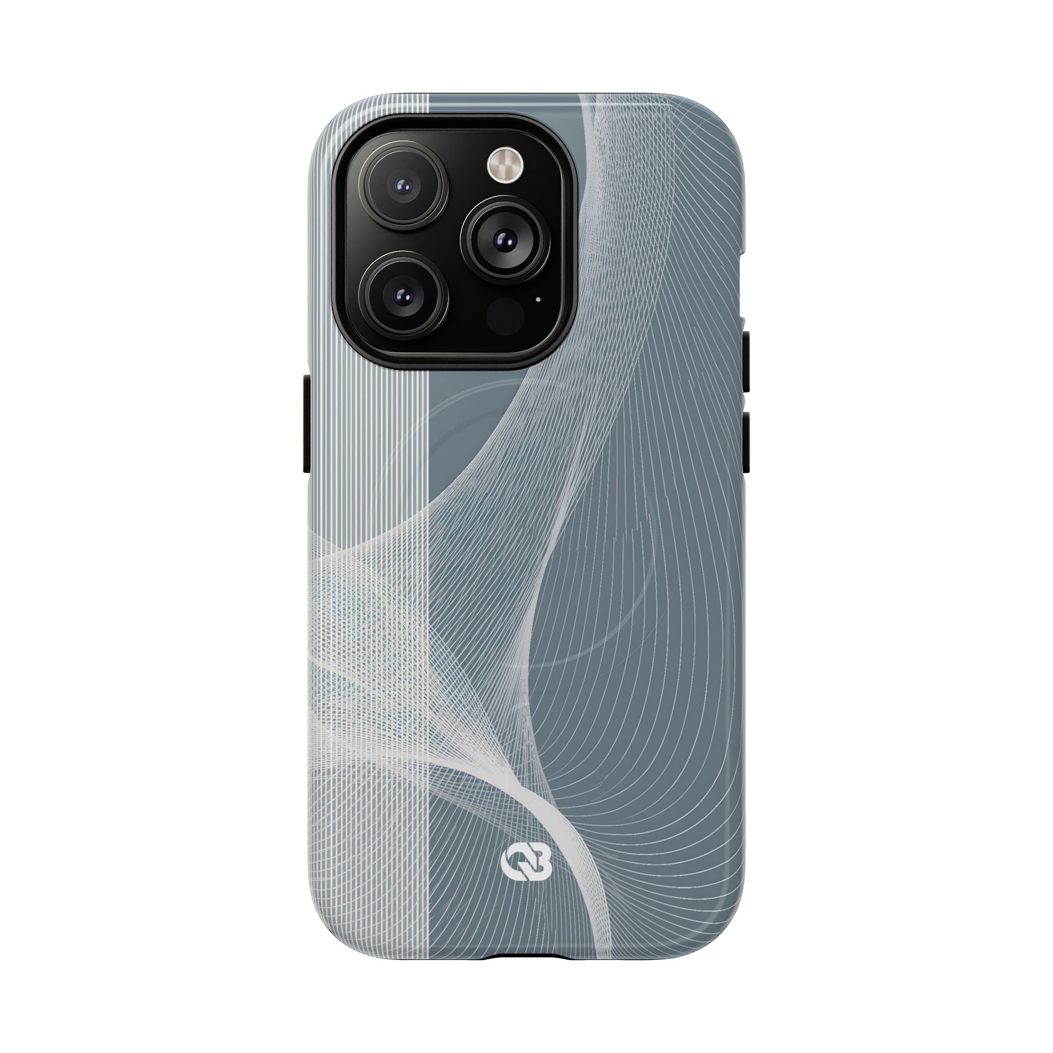 Grey Tough 2.0 Magsafe Phone Case for iPhone - Slate Mesh Horizon