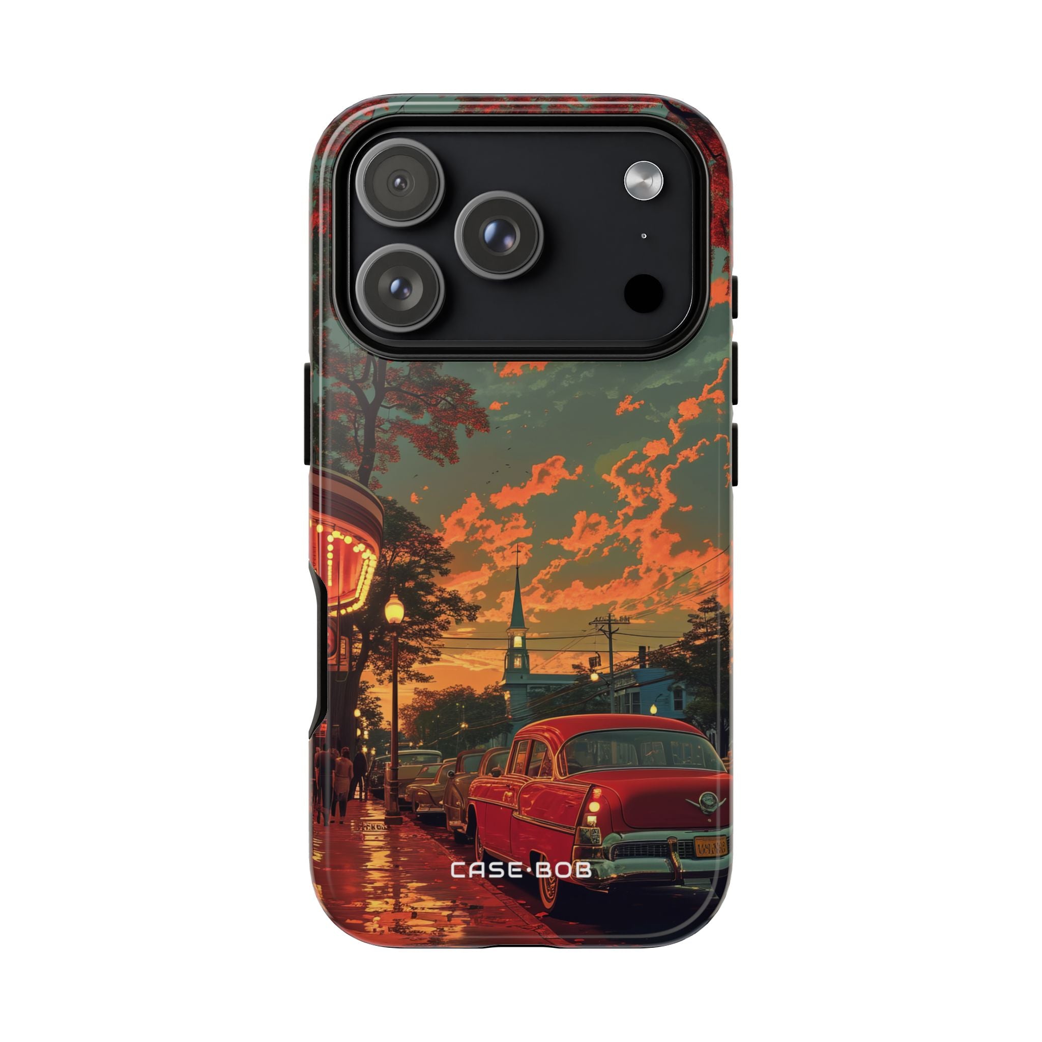 Crimson Classic iPhone 17 Pro Case - Tough - CASE•BOB