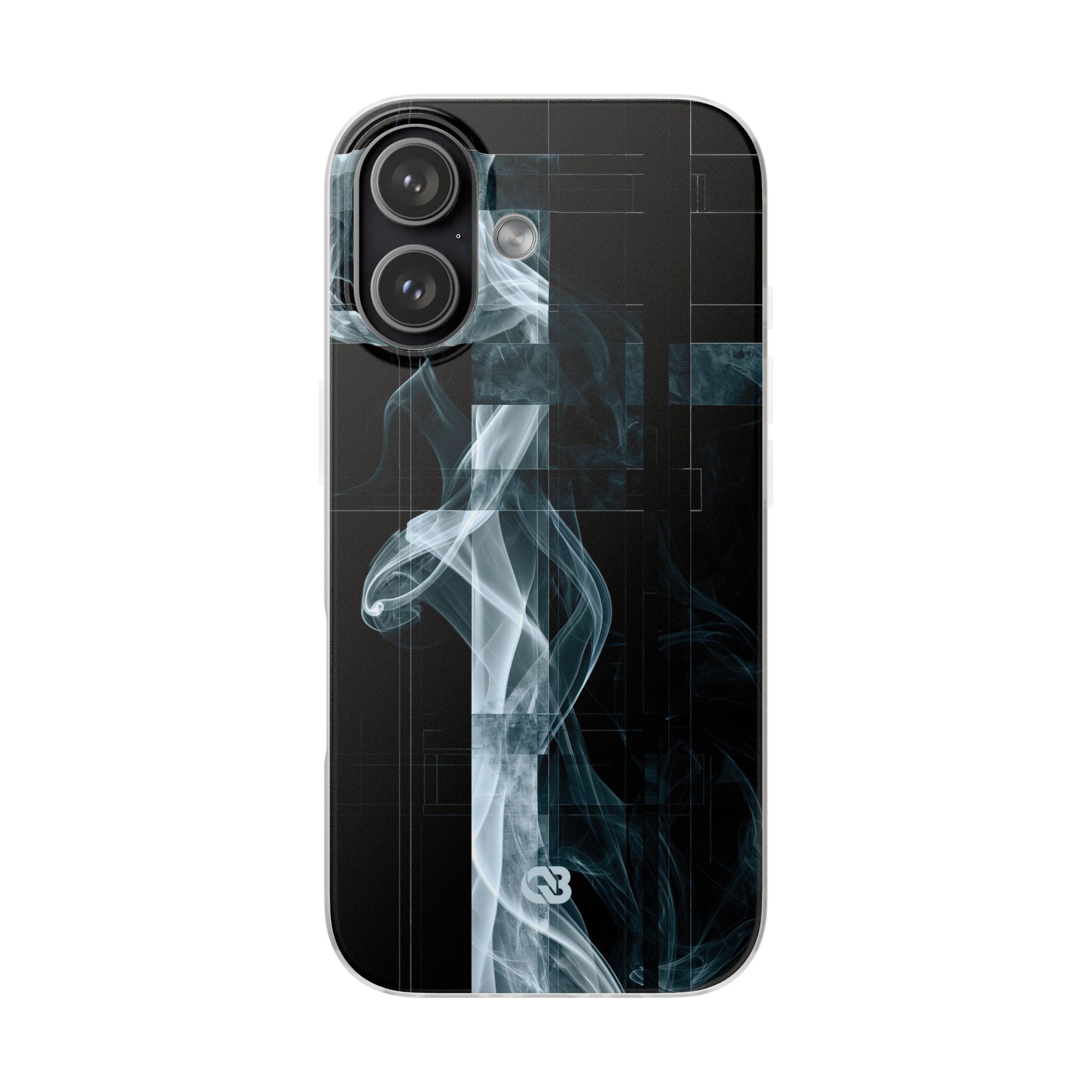 Black Lite Phone Case for iPhone - Arctic Vapor Grid