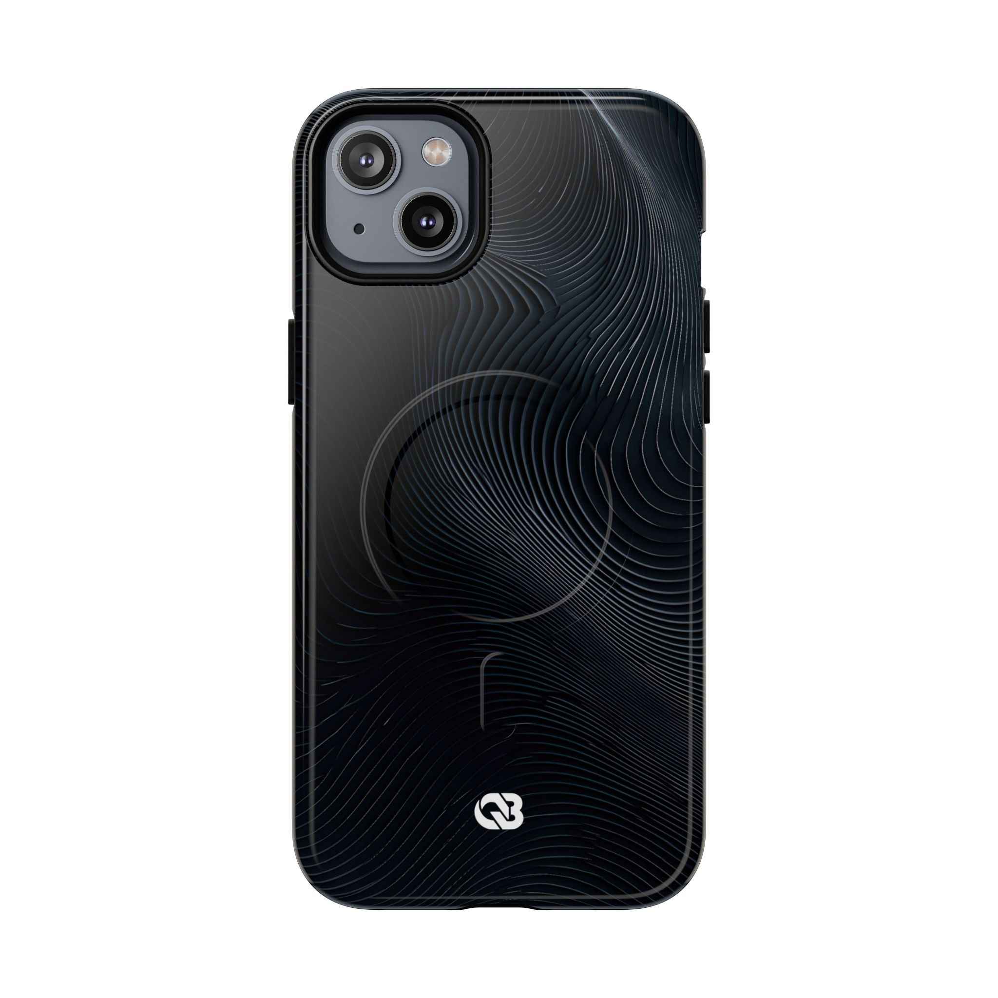 Black Tough 2.0 Magsafe Phone Case for iPhone - Obsidian Ridge Flux