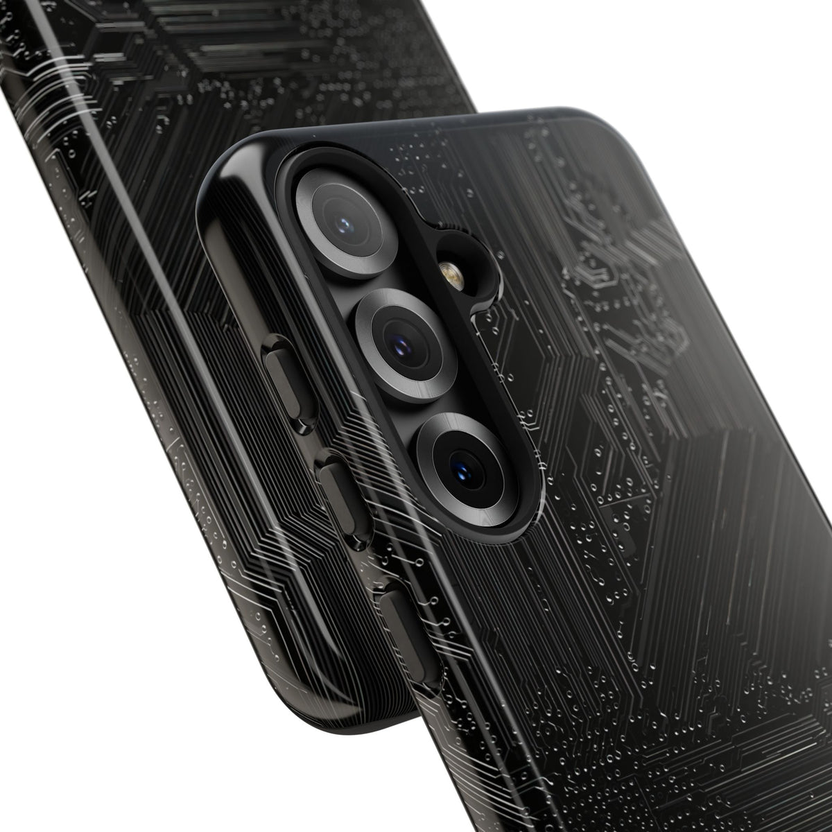 Obsidian Circuitry · Tough Phone Case for Samsung · Black