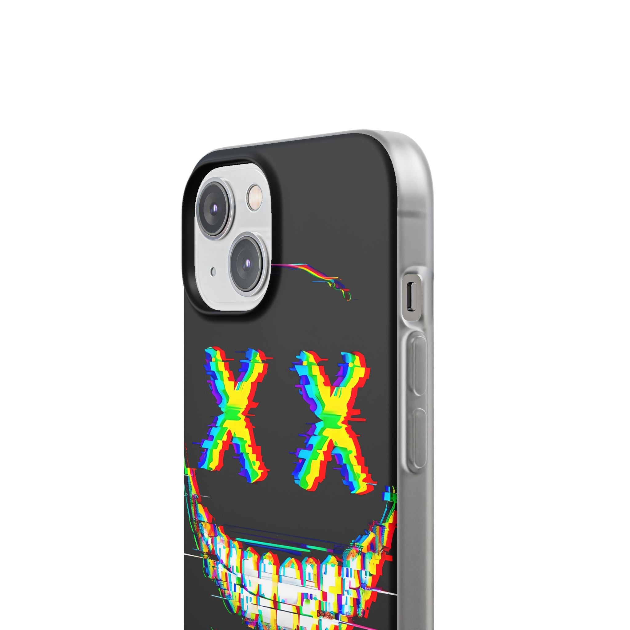 Glitch Grin Distortion · Soft Handyhülle für iPhone