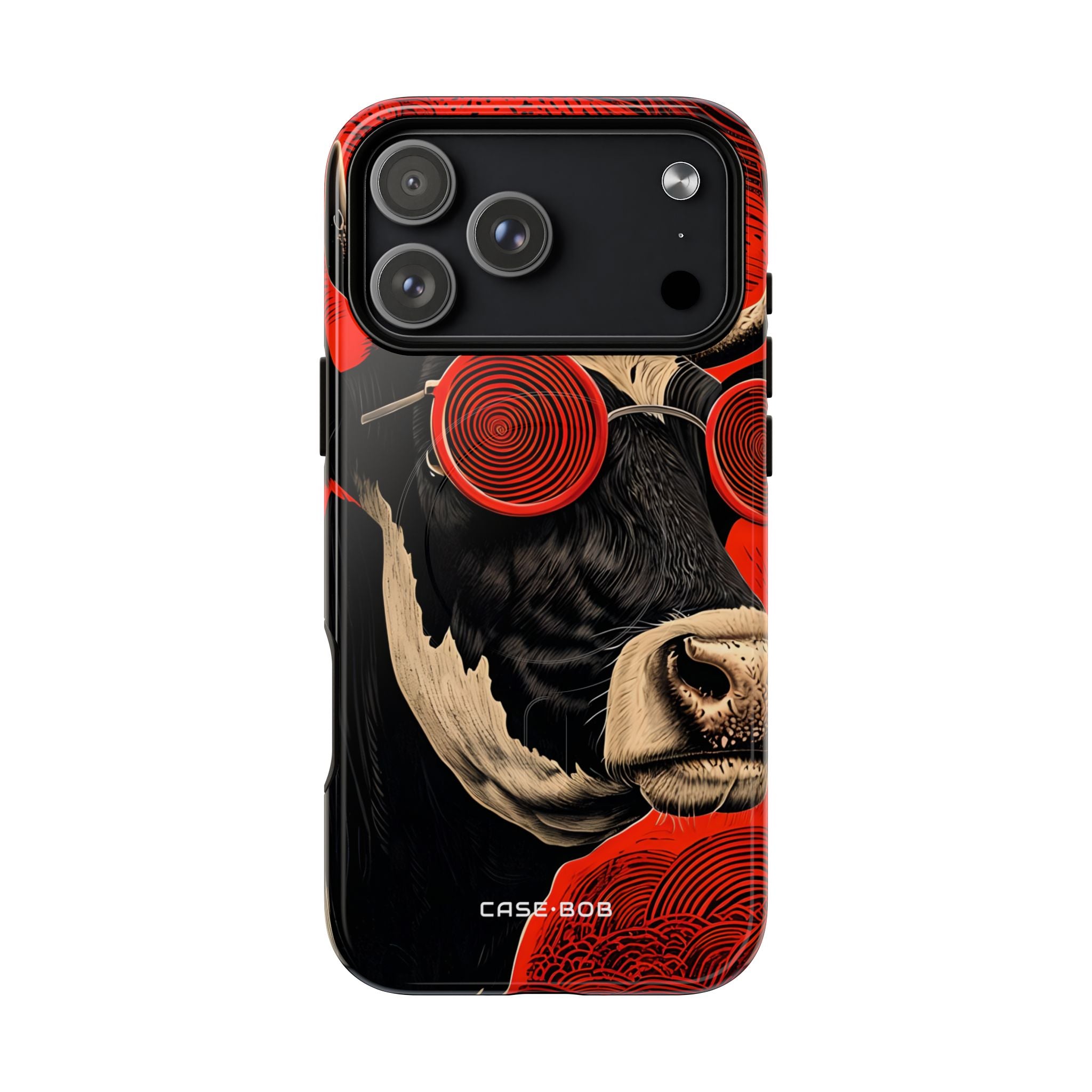 Hypnotic Cow iPhone 17 Pro Max Case - Tough+ - CASE•BOB