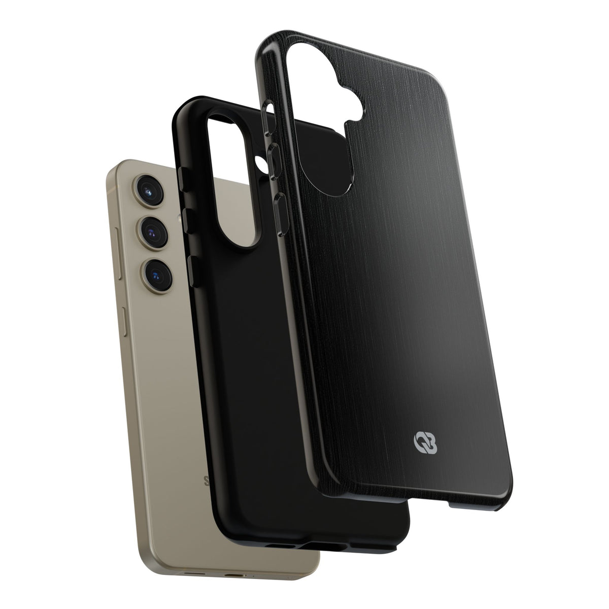 Obsidian Brushed Steel · Tough Phone Case for Samsung · Black