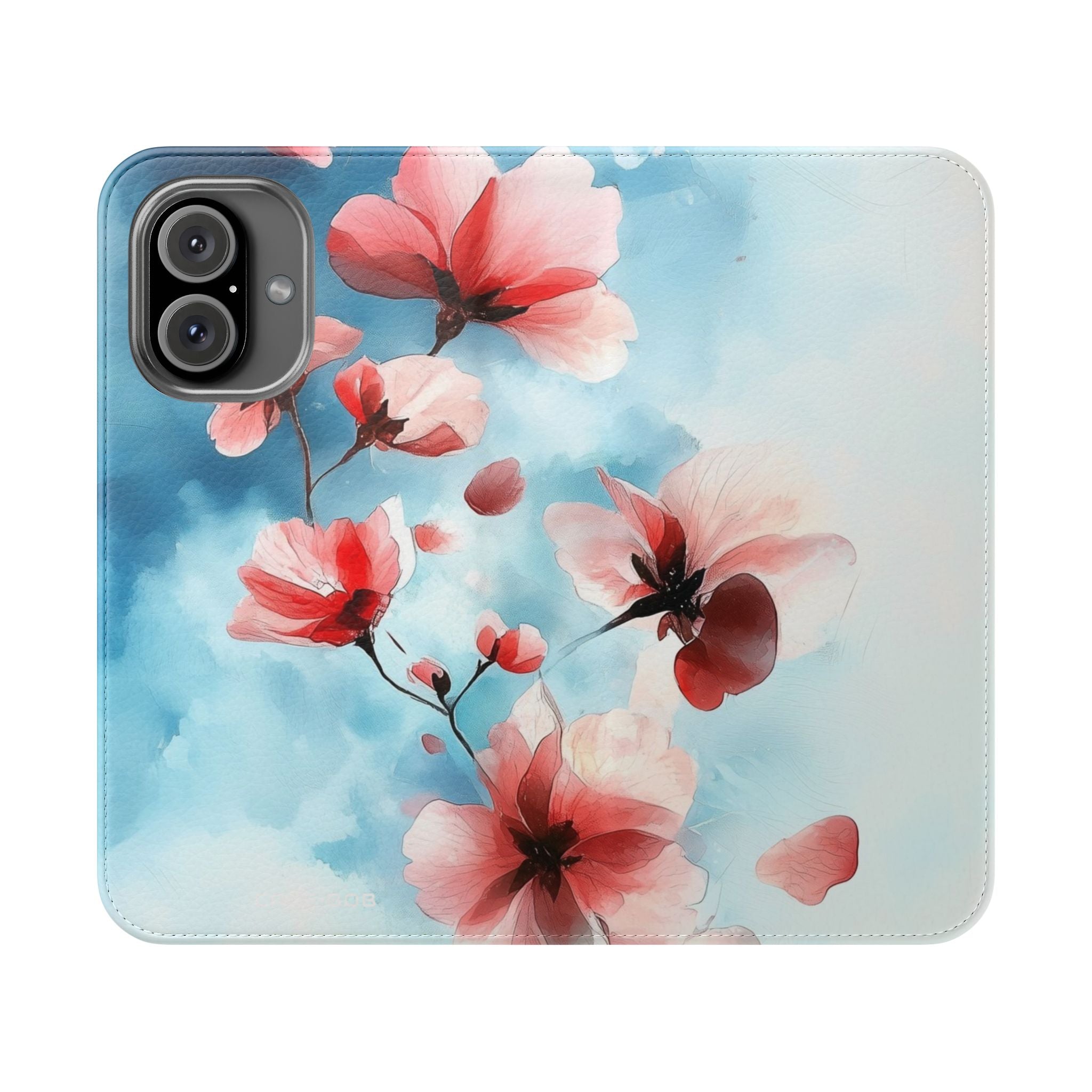 Pink Bloom Drift - iPhone 16 Case - Portemonnee
