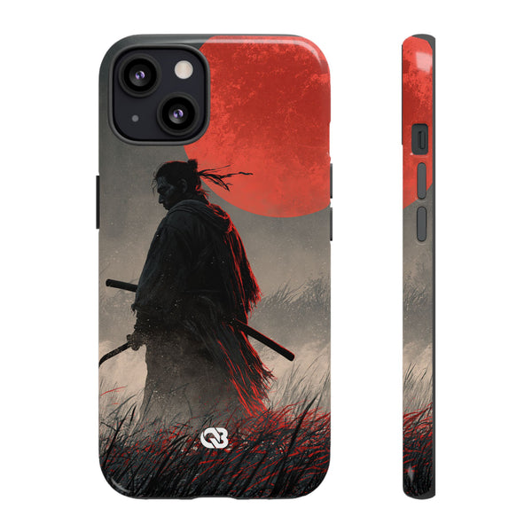 Crimson Moon Ronin · Tough Phone Case for iPhone · Black