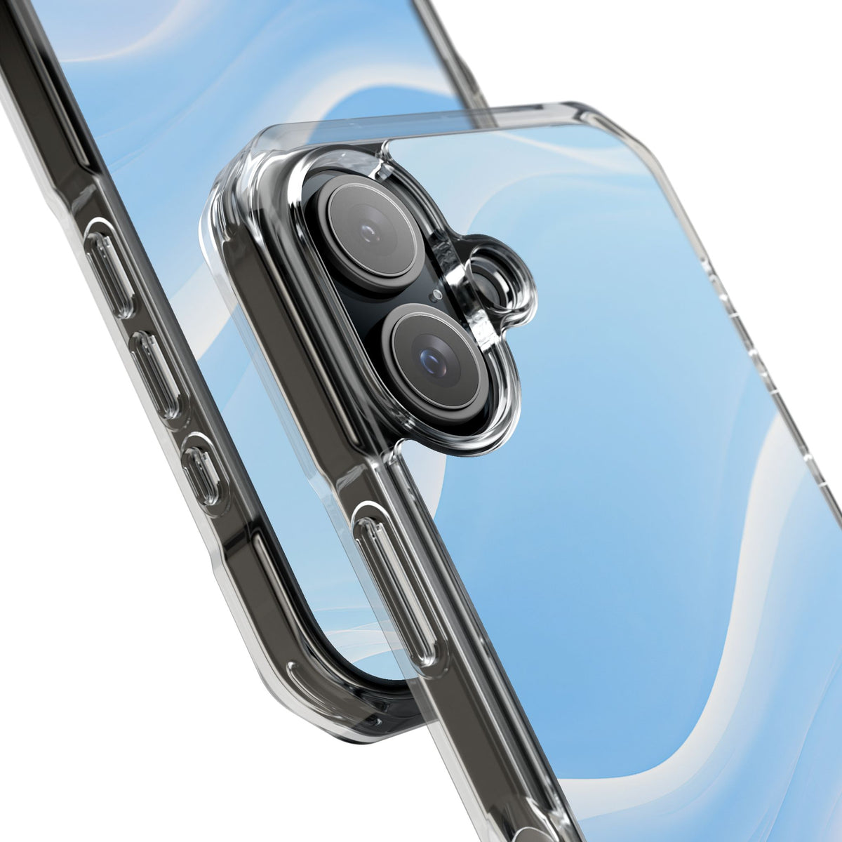 Blue Impact MagSafe Phone Case for iPhone - Glacial Blue Silk