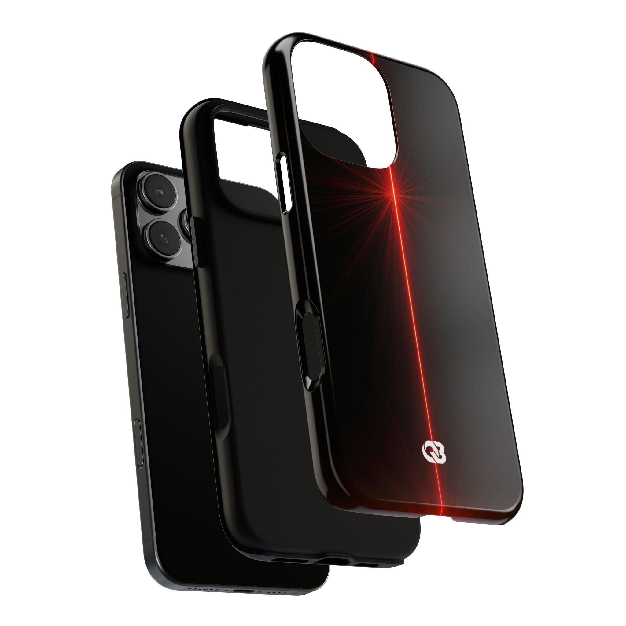 Red Tough Phone Case for iPhone - Crimson Flare Vector
