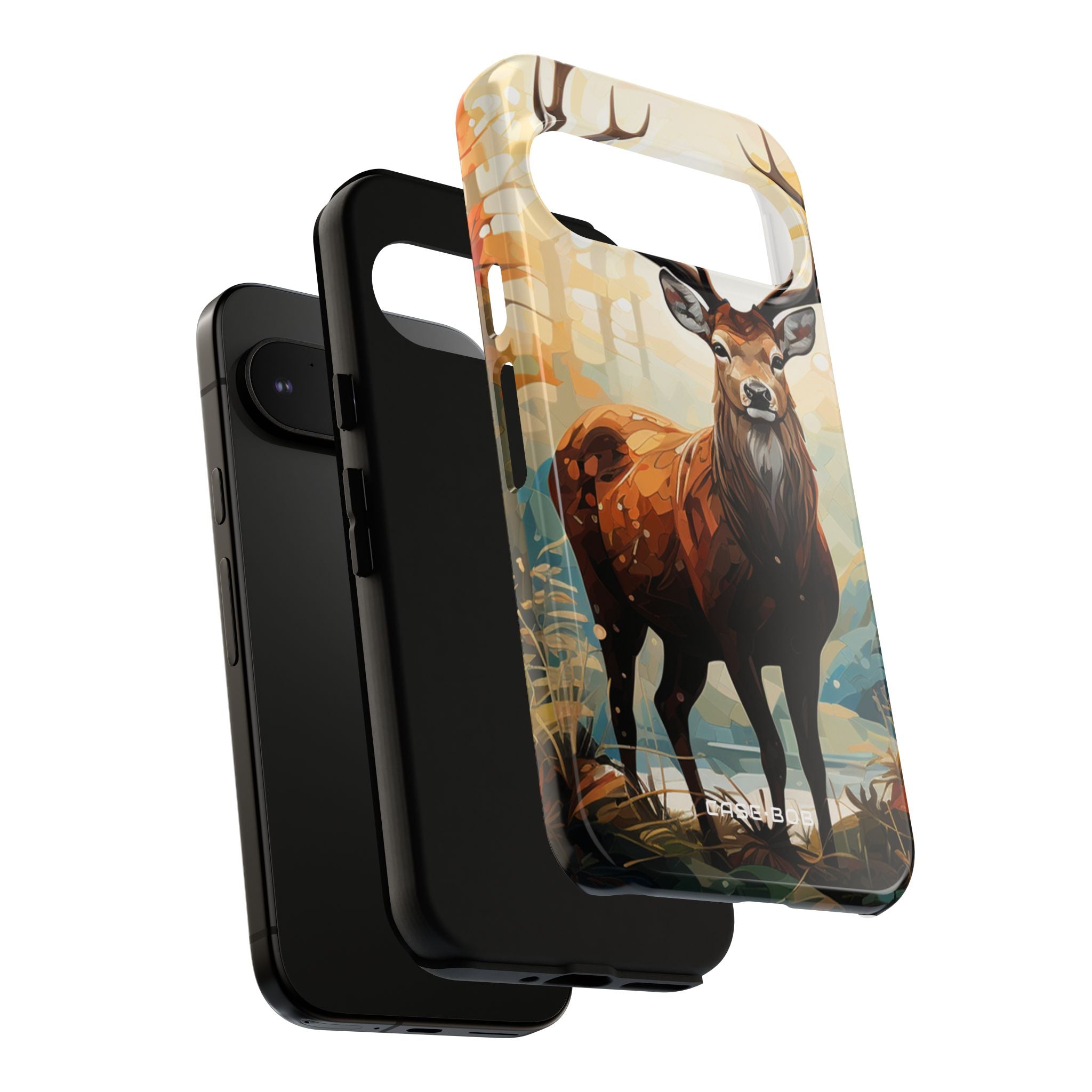 Glowing Stag Google Pixel 9 Pro Case - Tough - CASE•BOB