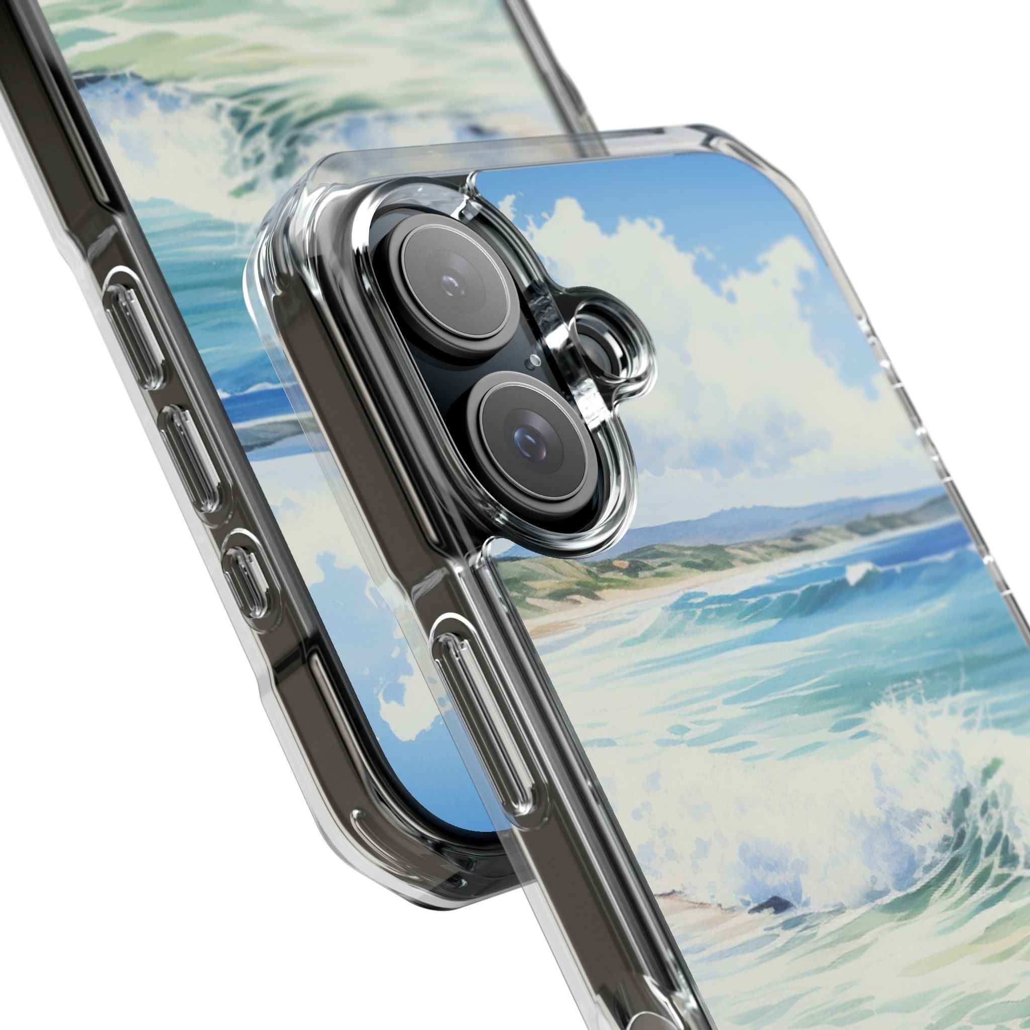 Foamy Wave Breeze iPhone 16 Case - Impact