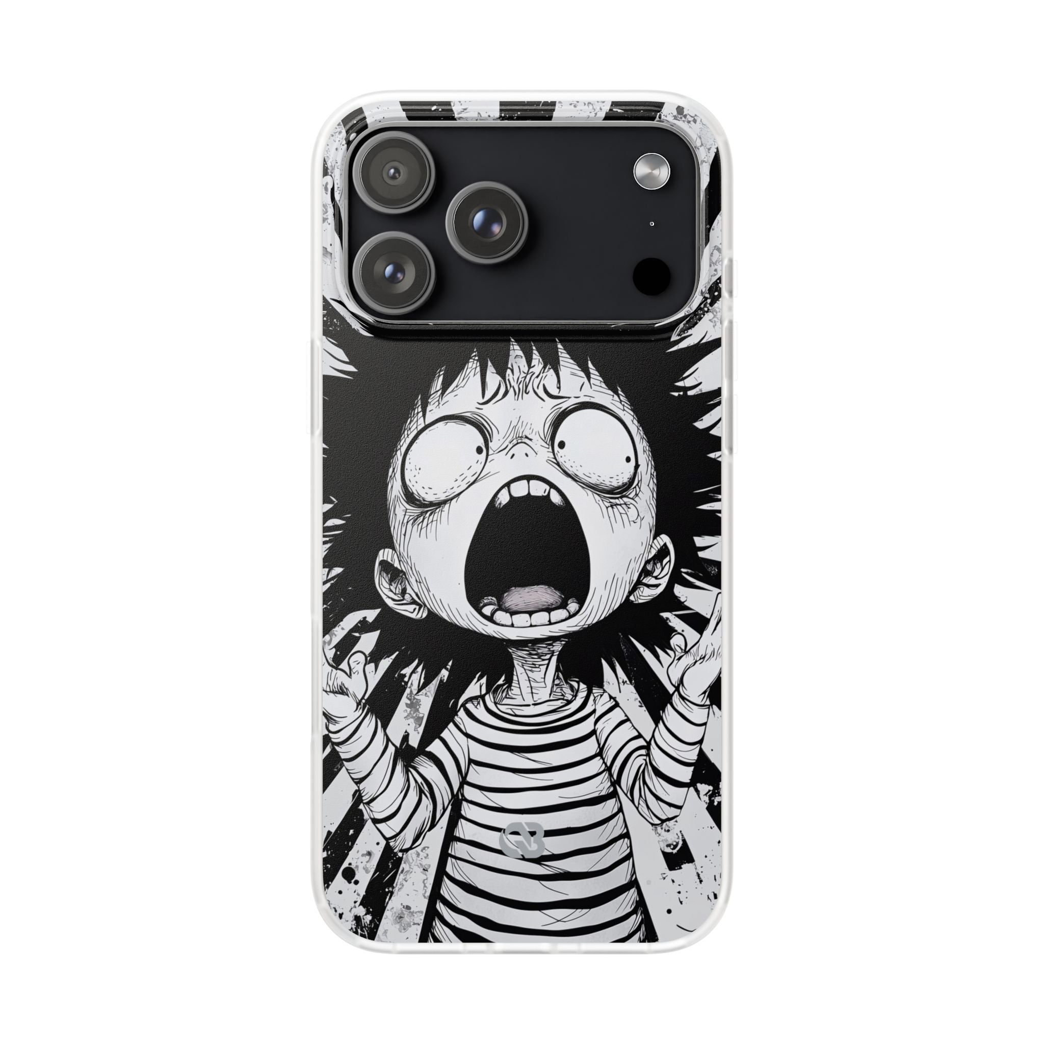 Chaotic Monochrome Scream · Soft Case na iPhone