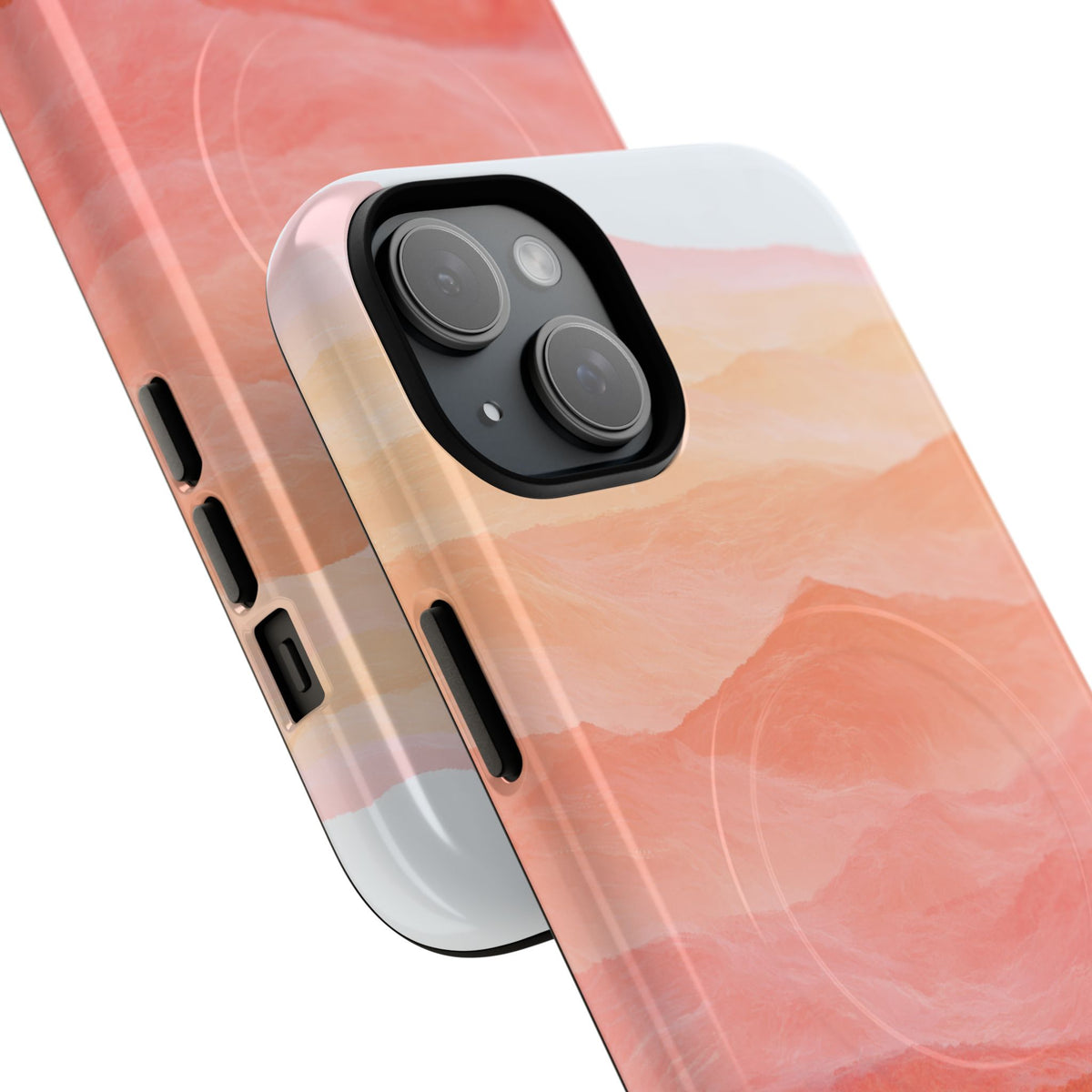 Alpenglow Ridge Vista · Tough 2.0 Magnetic Phone Case for iPhone · Orange