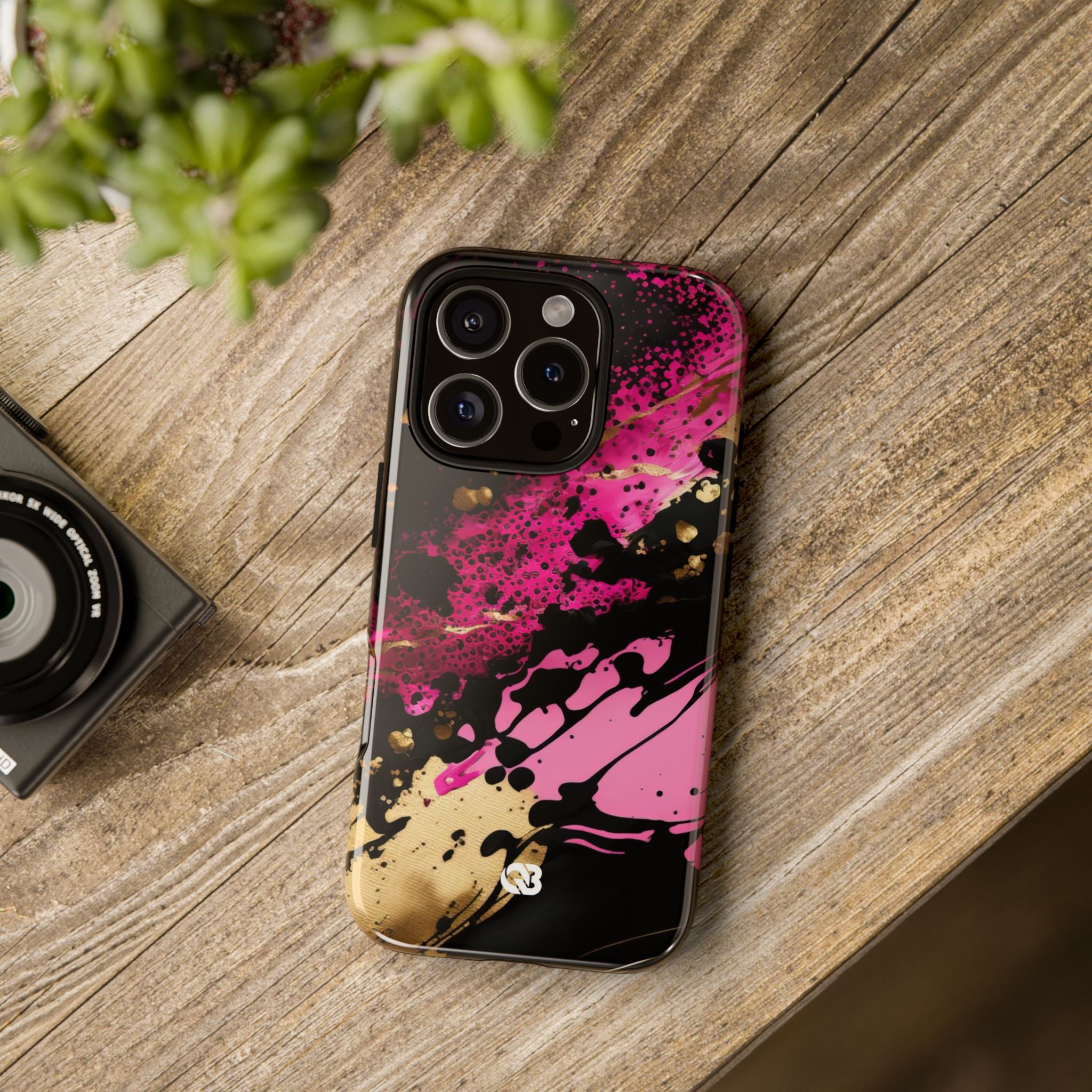 Magenta Liquid Gold · Tough Fundas para teléfono para iPhone