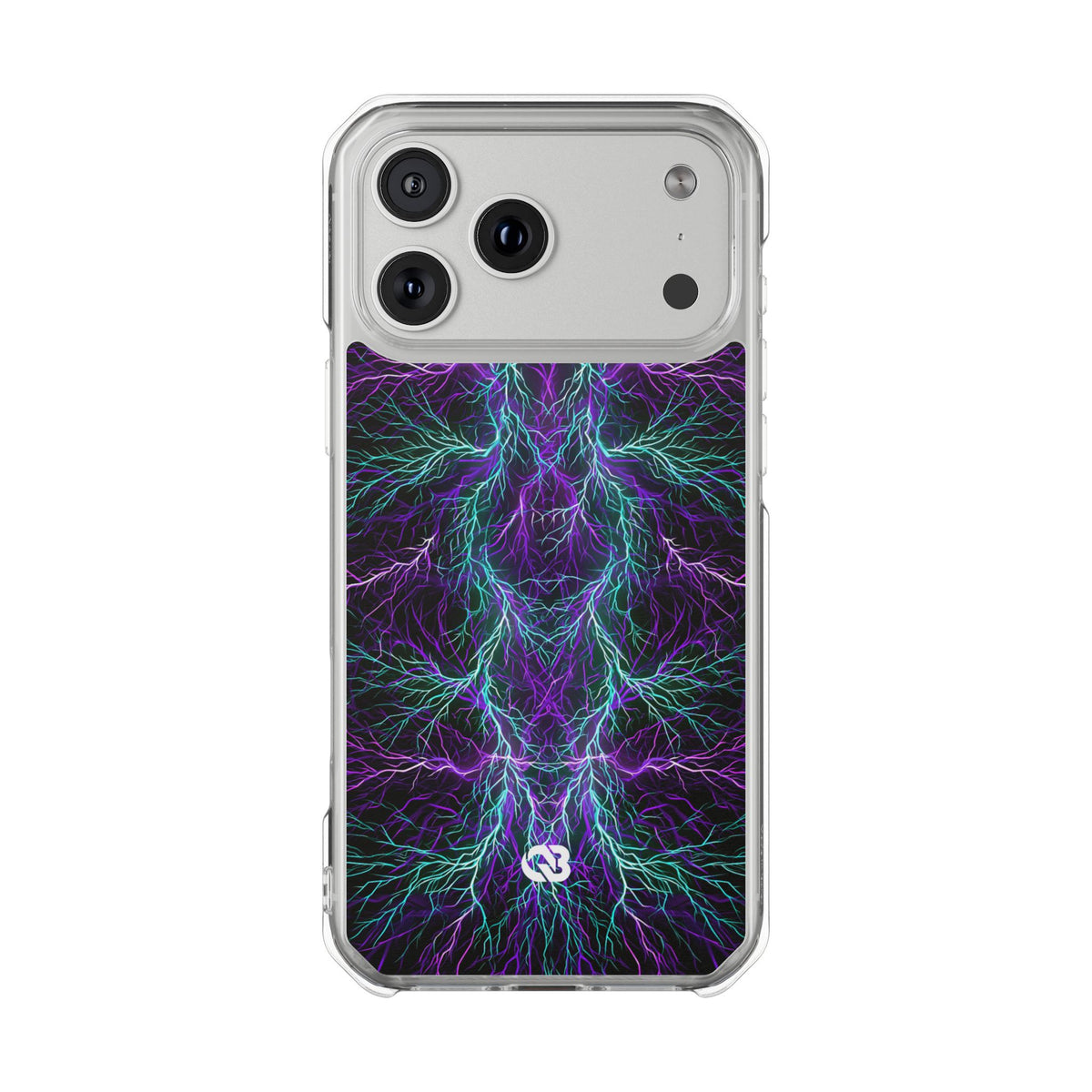 Electric Plasma Arbor · Clear Impact Magnetic Phone Case for iPhone · Purple