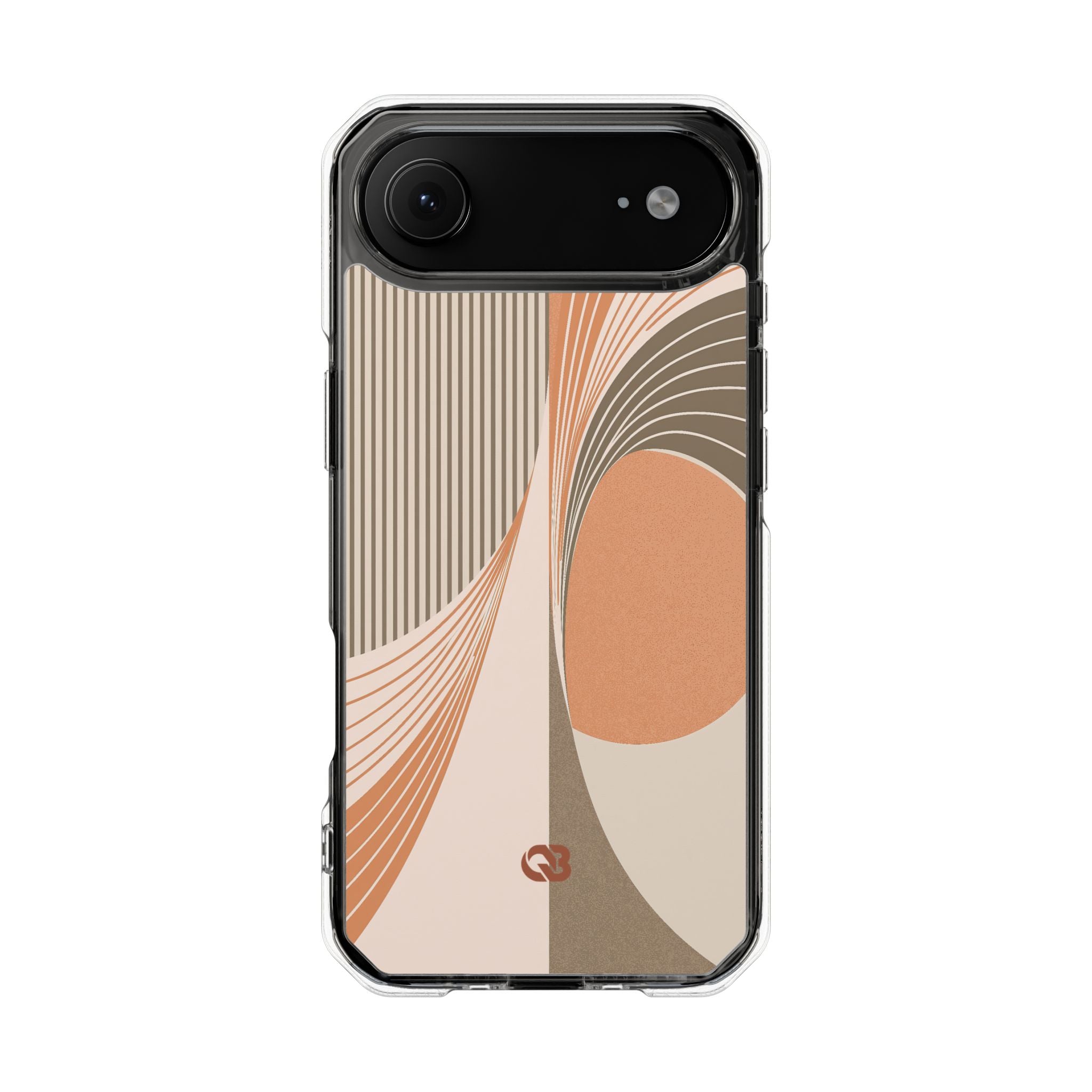Orange Impact MagSafe Phone Case for iPhone - Desert Arc Horizon