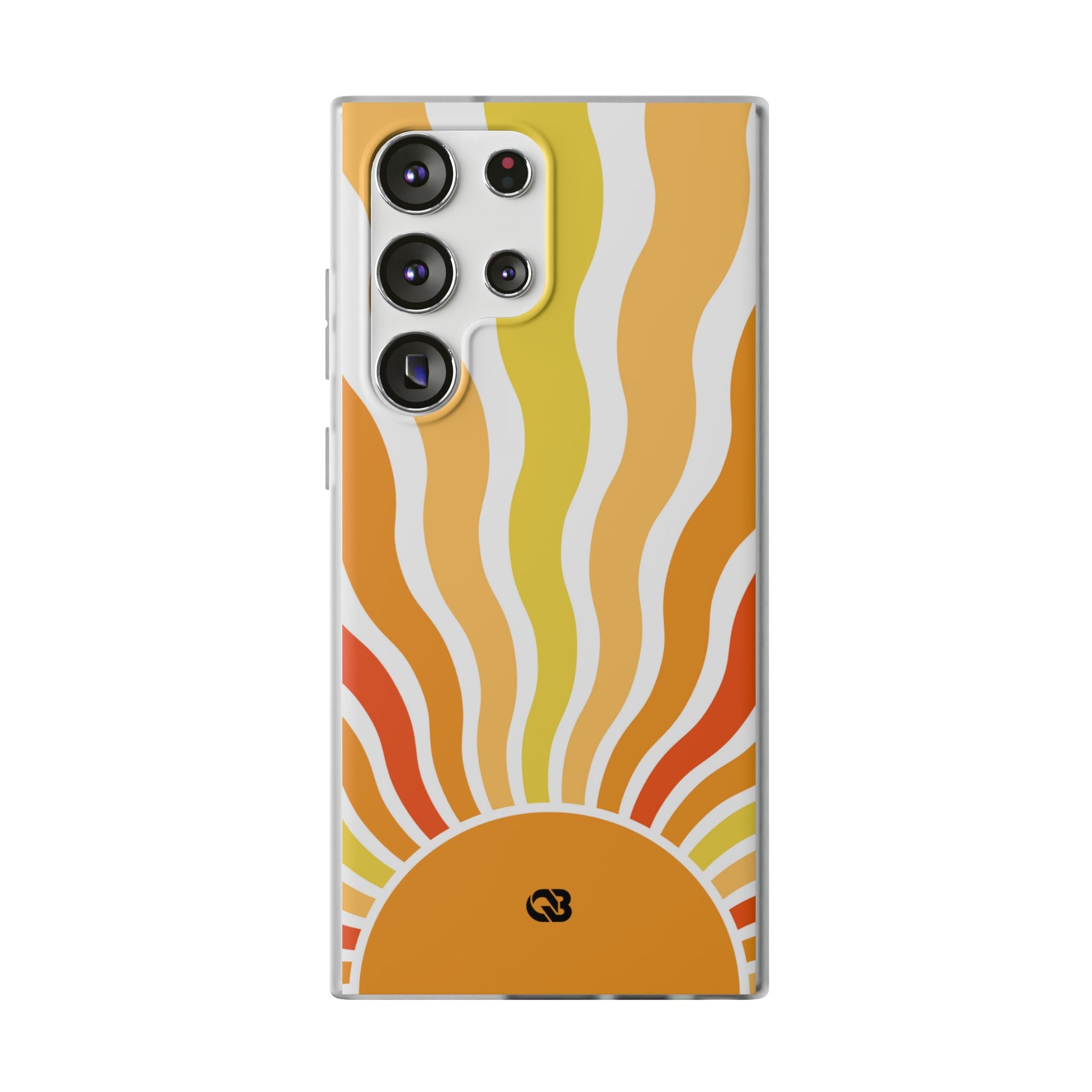 Amber Solar Waves · Soft Phone Case for Samsung