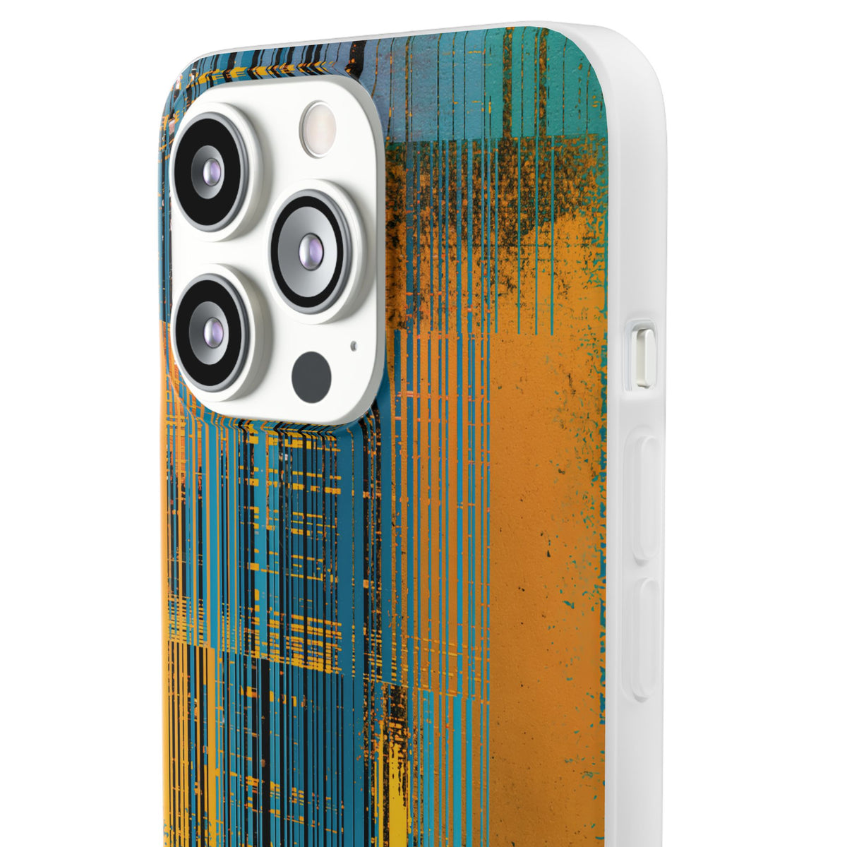Cyber Glitch Stream · Lite Phone Case for iPhone · Teal