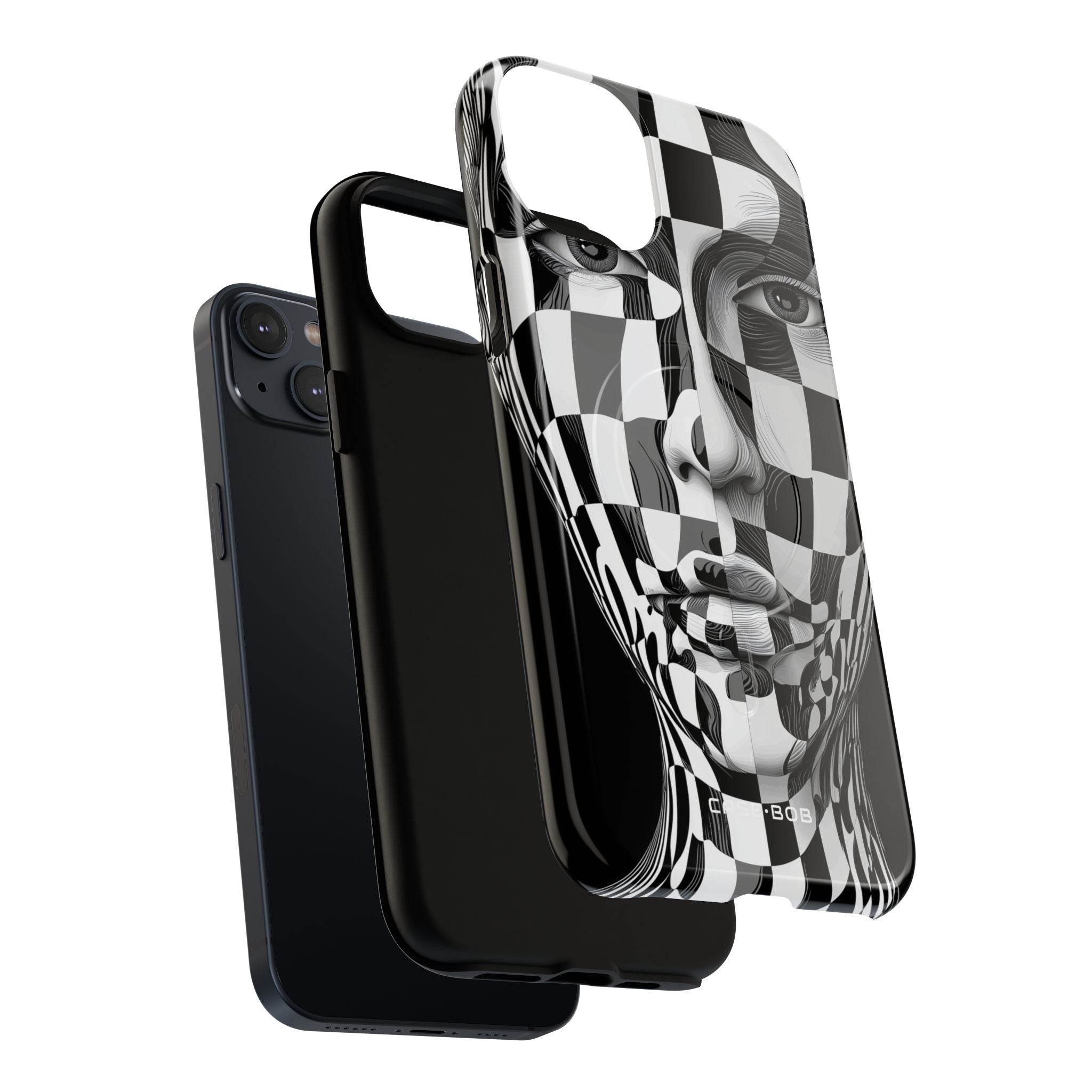 Checkered Face iPhone 14 Plus Case - Tough+