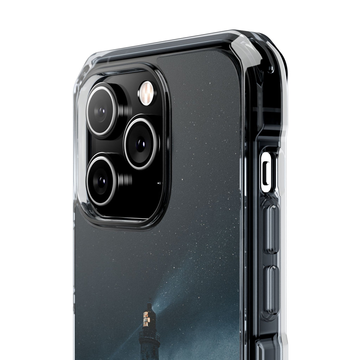 Nordic Coastal Beacon · Clear Impact Magnetic Phone Case for iPhone · Blue