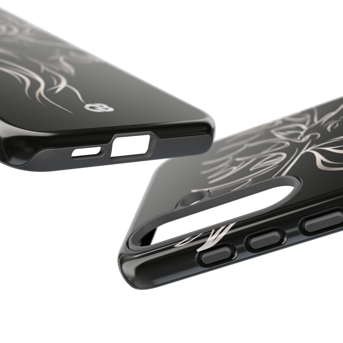 Nordic Moose Contour · Tough Phone Case for Samsung · Black