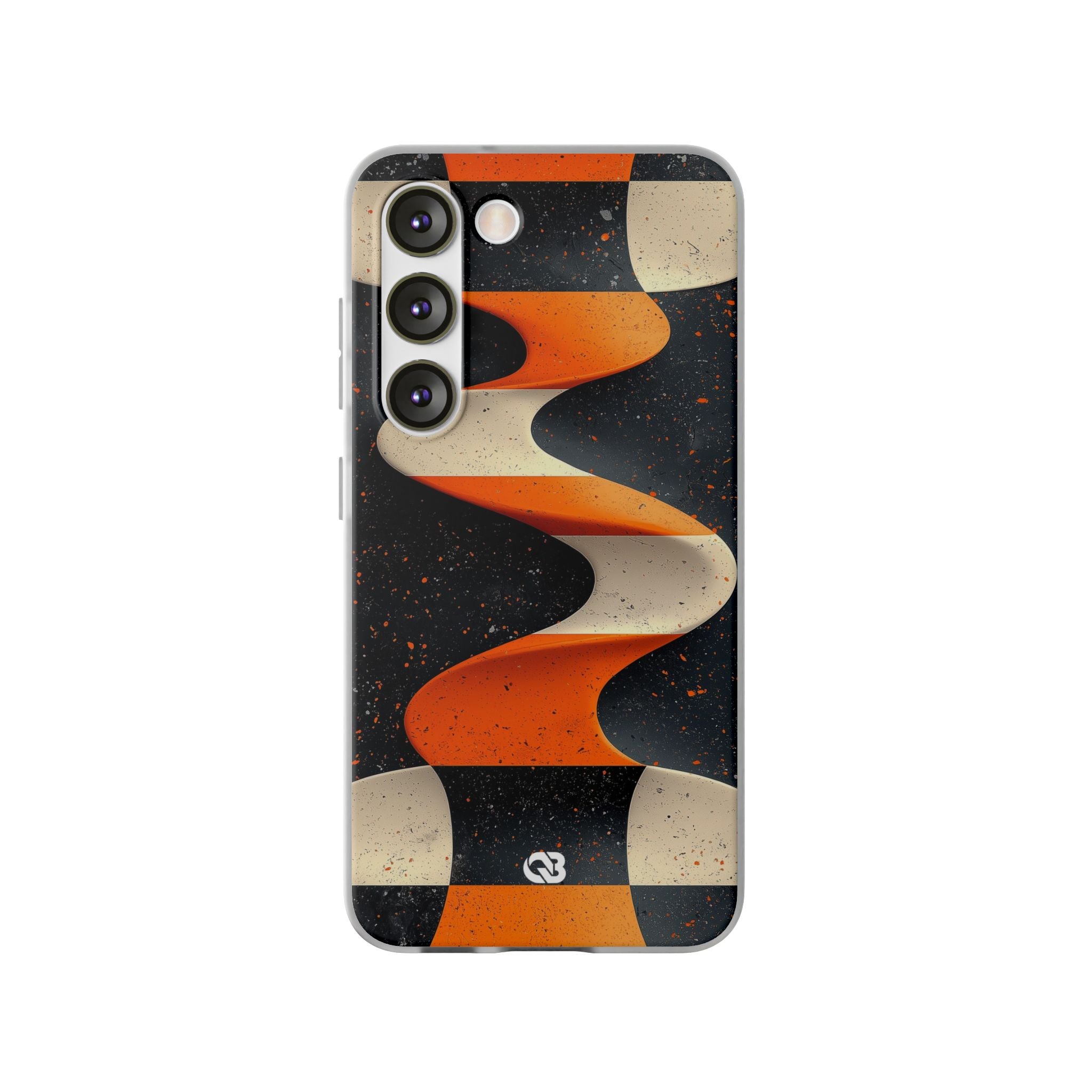 Orange Grit Twist · Soft Phone Case for Samsung