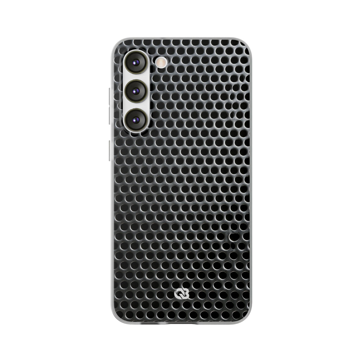 Brushed Perforated Steel · Lite Phone Case for Samsung · Silver