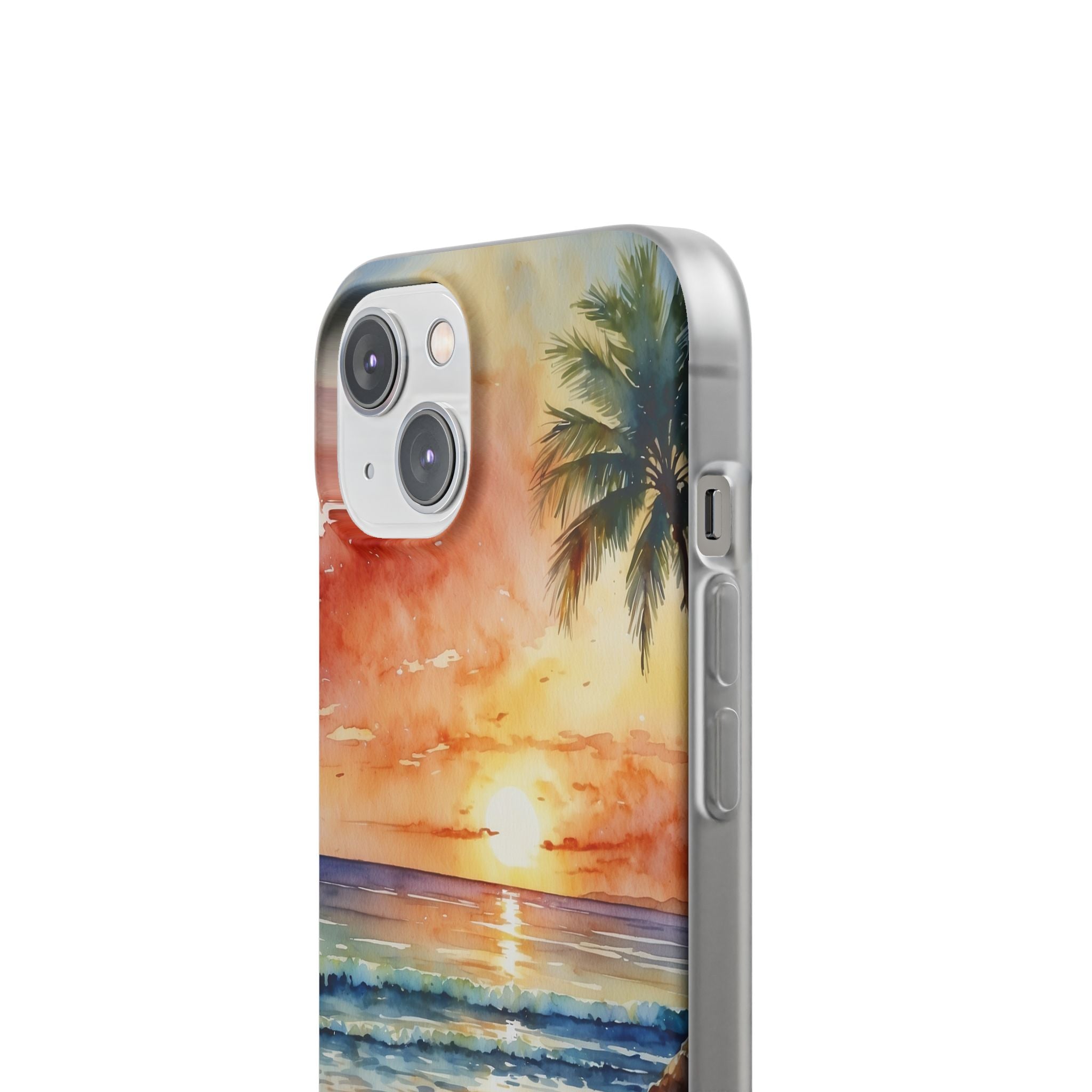 Sunset Palm iPhone 14 Case - Soft