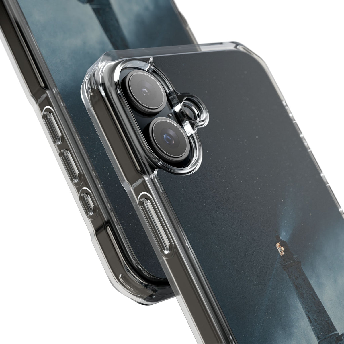 Nordic Coastal Beacon · Clear Impact Magnetic Phone Case for iPhone · Blue