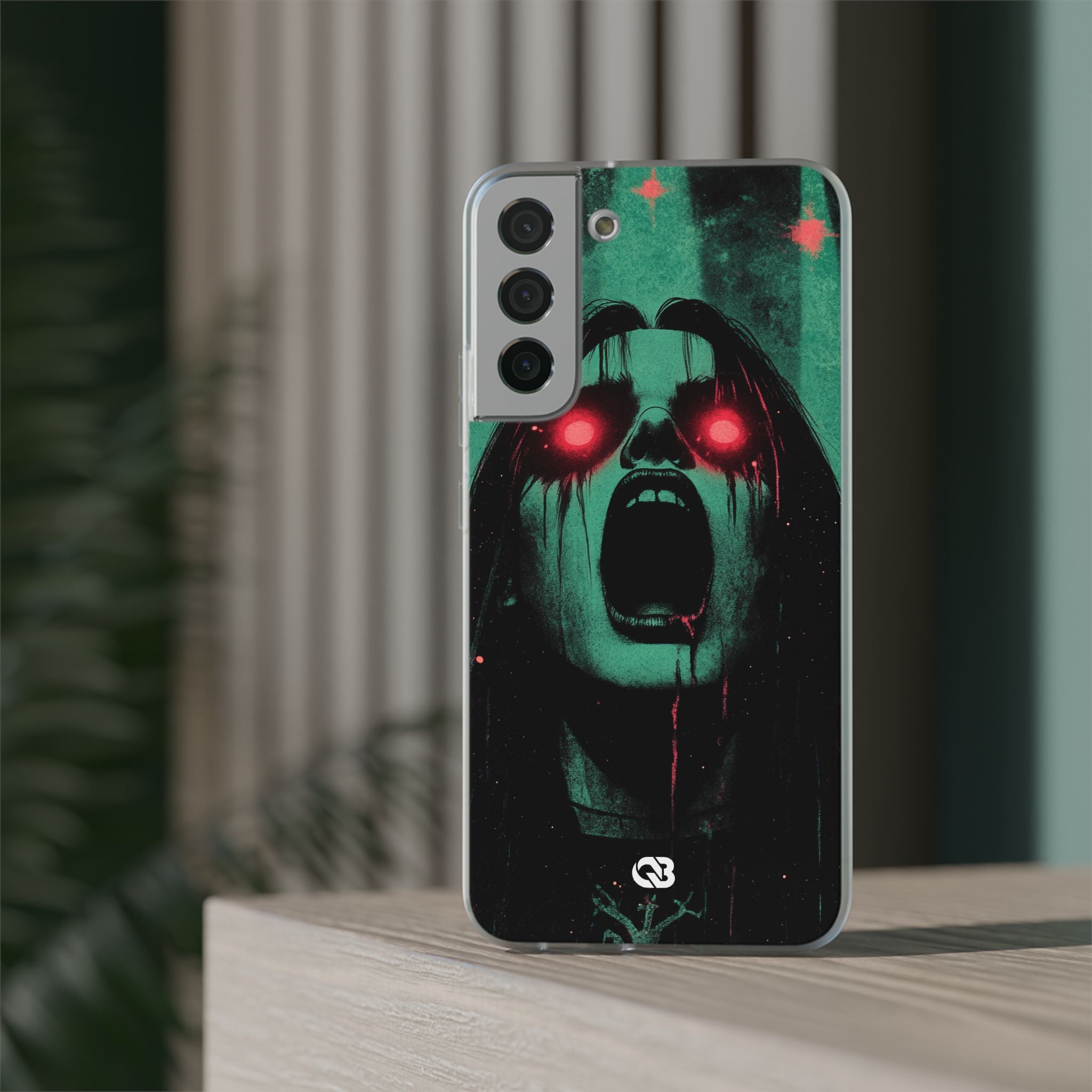 Crimson Emerald Scream · Soft Phone Case for Samsung