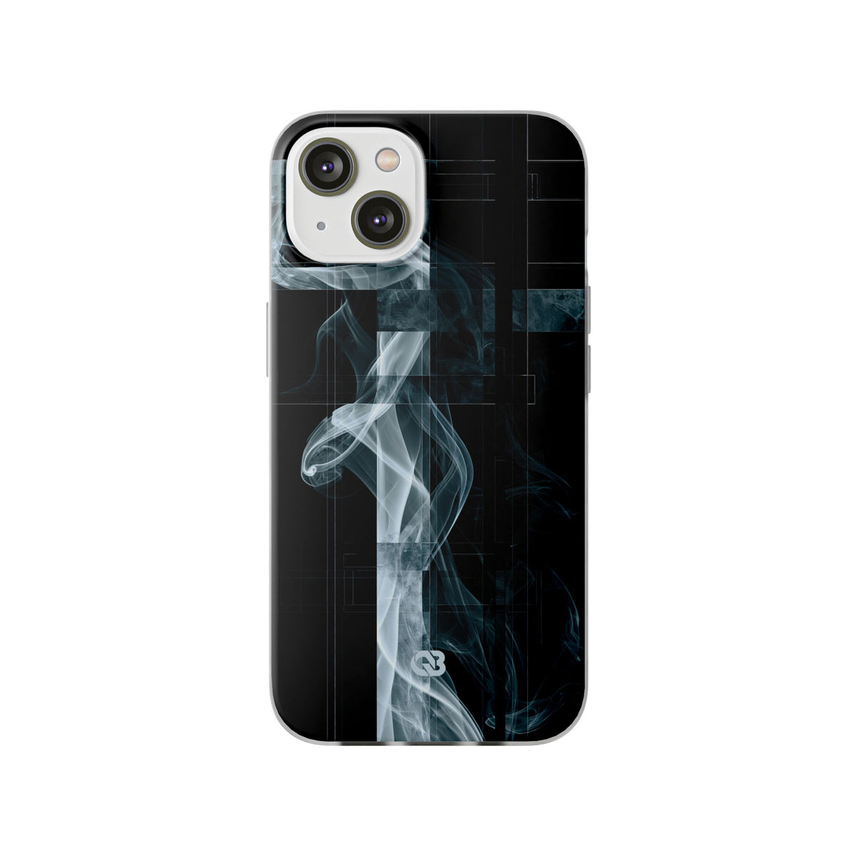 Black Lite Phone Case for iPhone - Arctic Vapor Grid