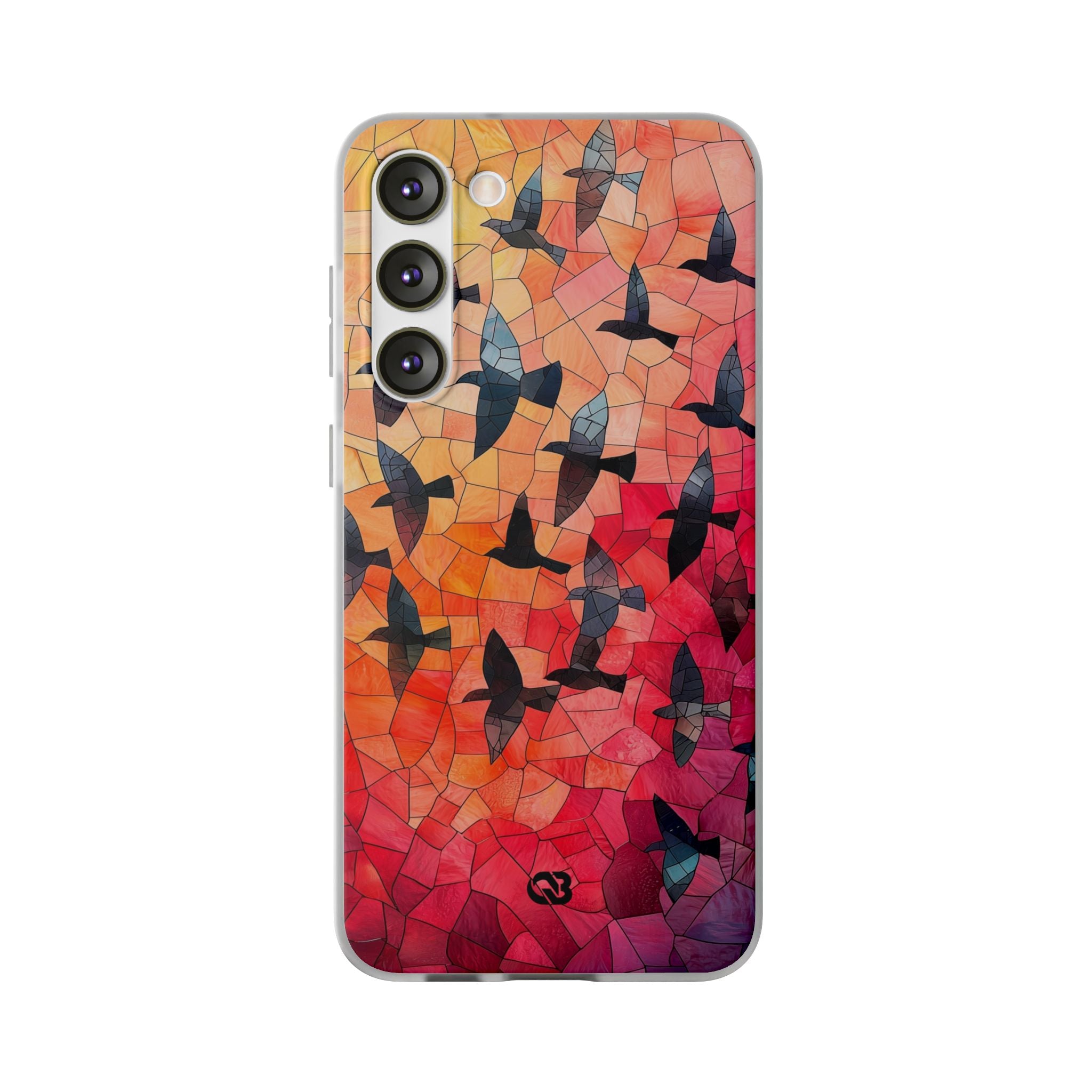 Ember Mosaic Wings · Soft Phone Case for Samsung