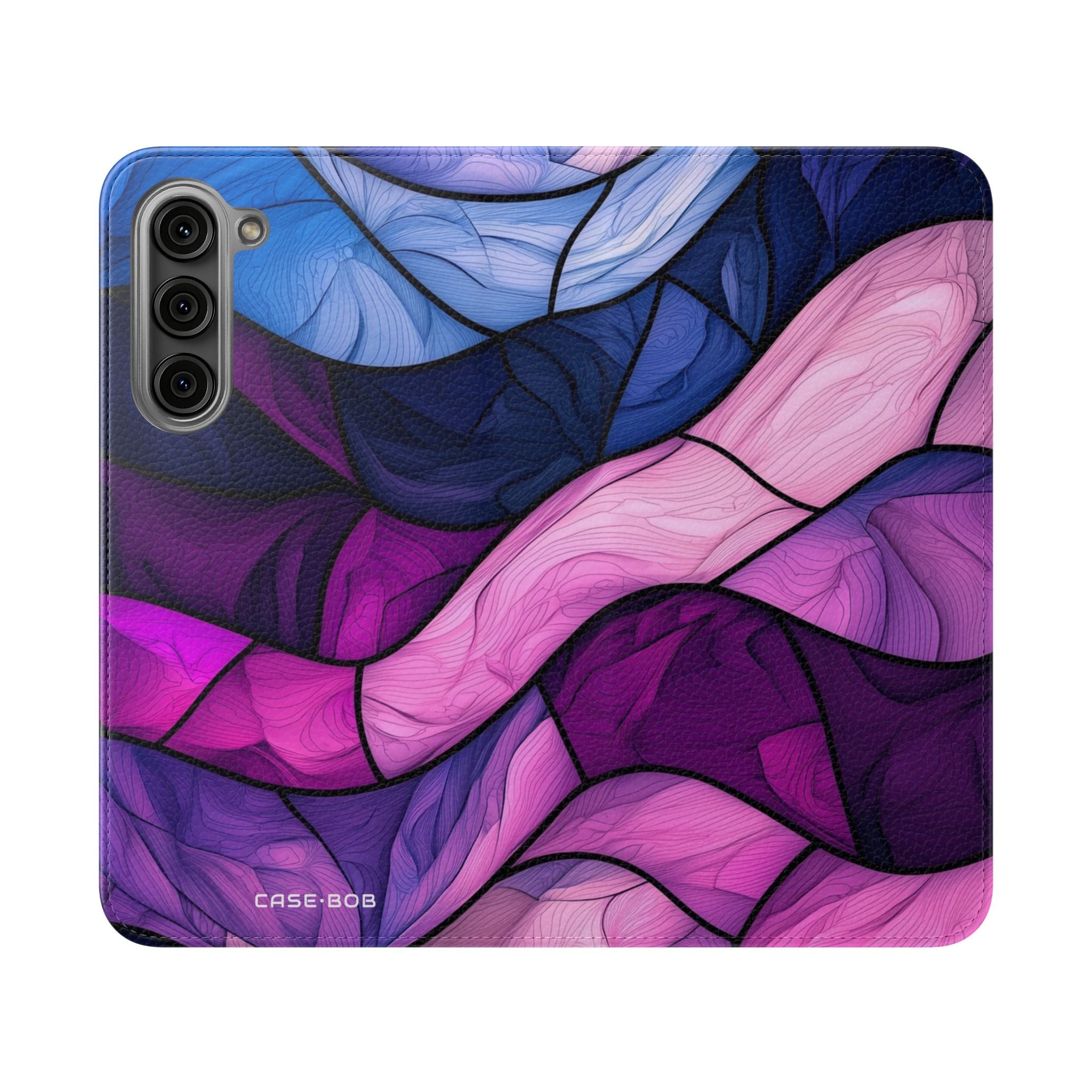 Purple Wavewood - Samsung S23+ Case - Wallet
