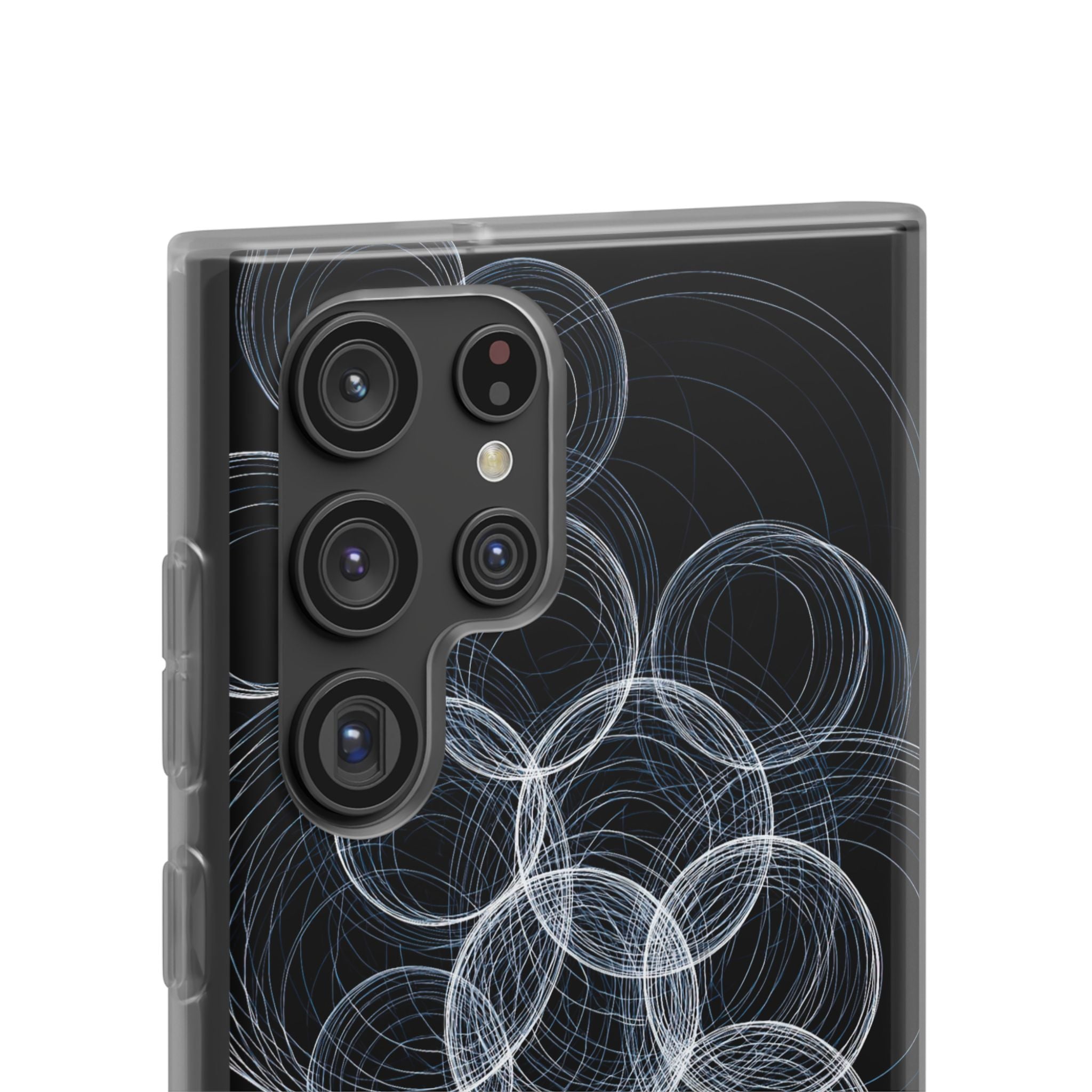 Black Lite Phone Case for Samsung - Frosted Ring Matrix