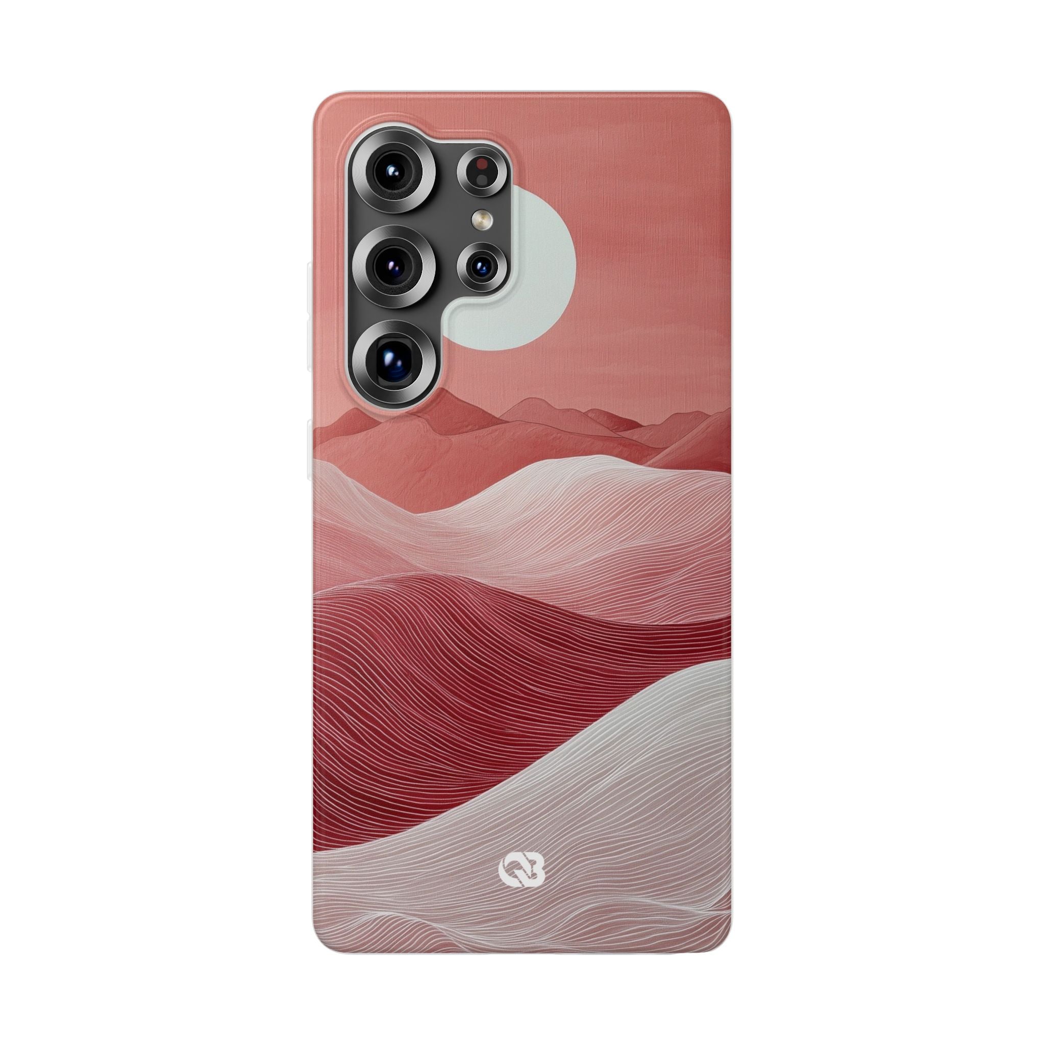 Crimson Dune Horizon · Soft Phone Case for Samsung