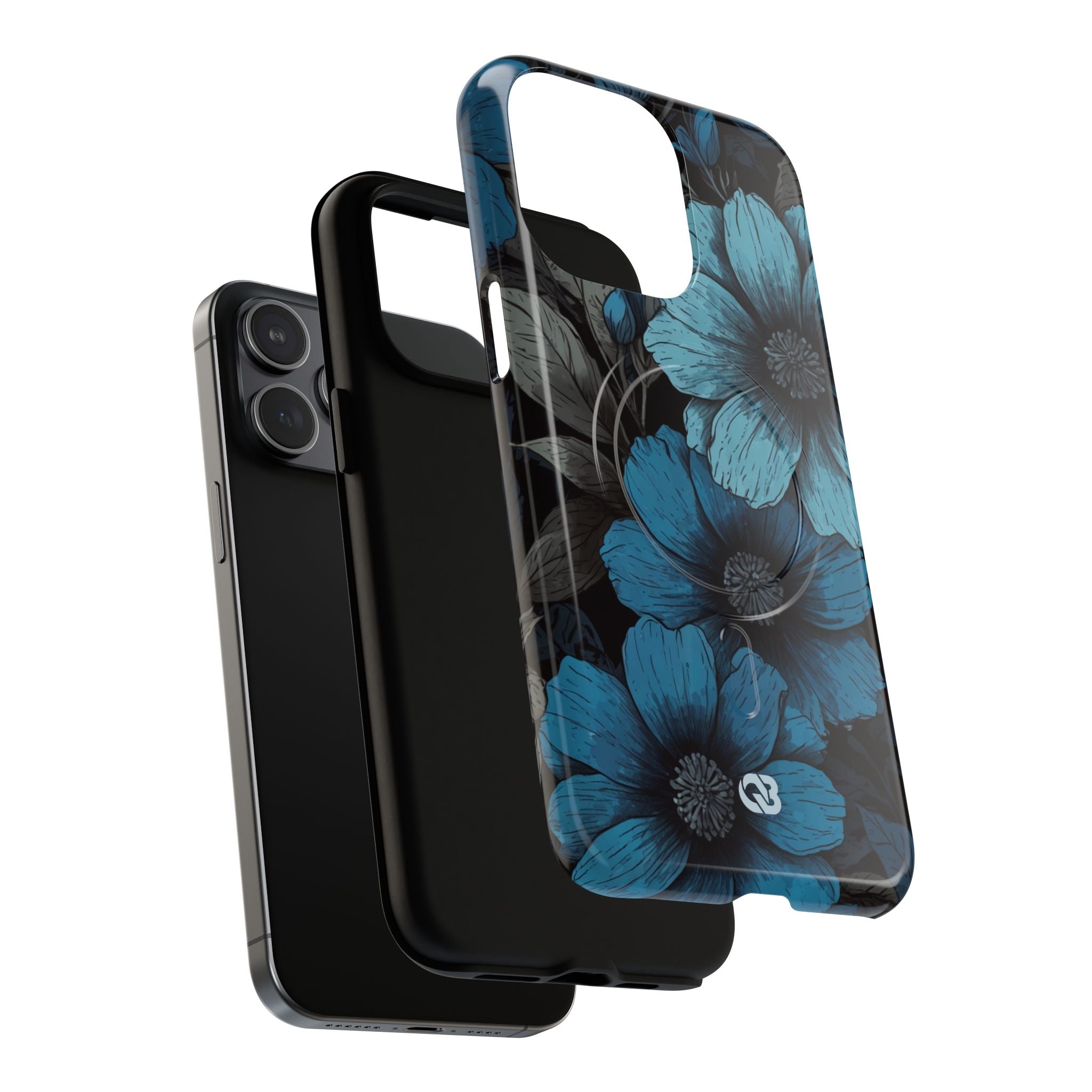 Obsidian Blue Petals · Tough+ Phone Case for iPhone · Magsafe