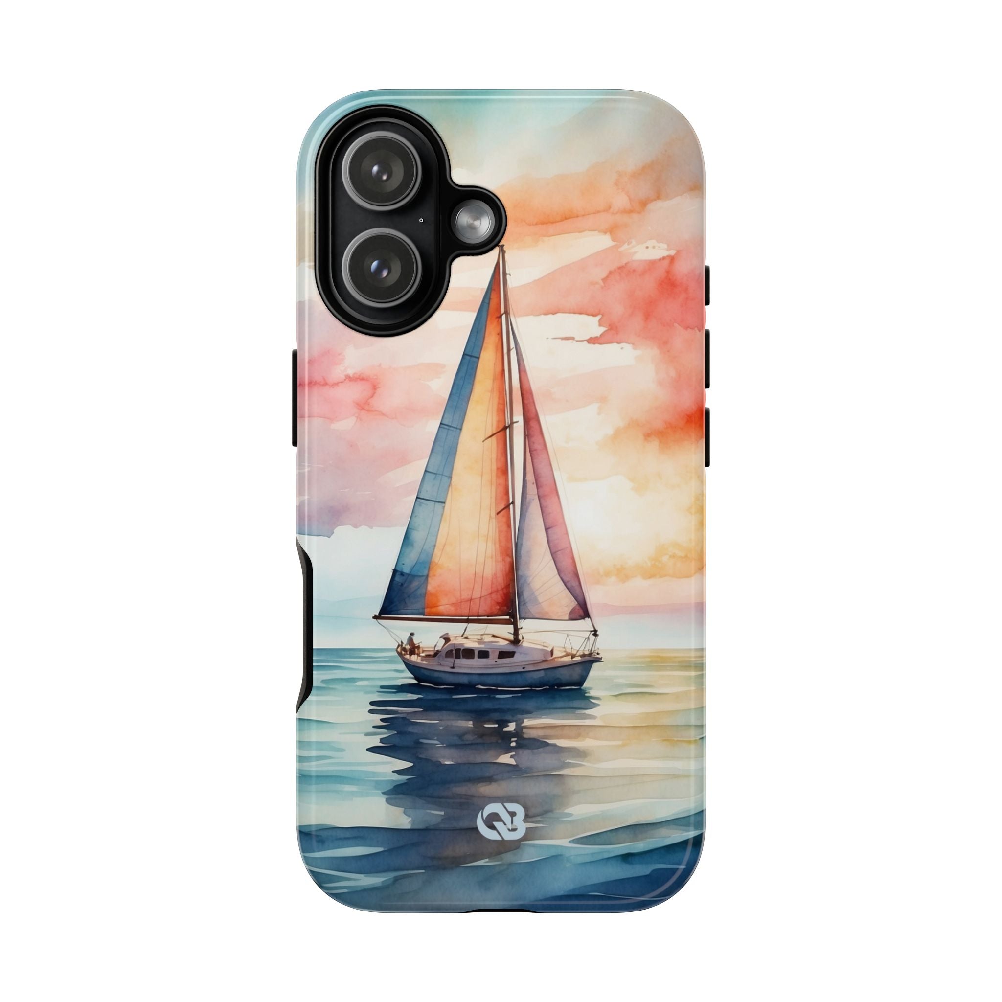 Crimson Horizon Sail · Tough Hoesje voor iPhone